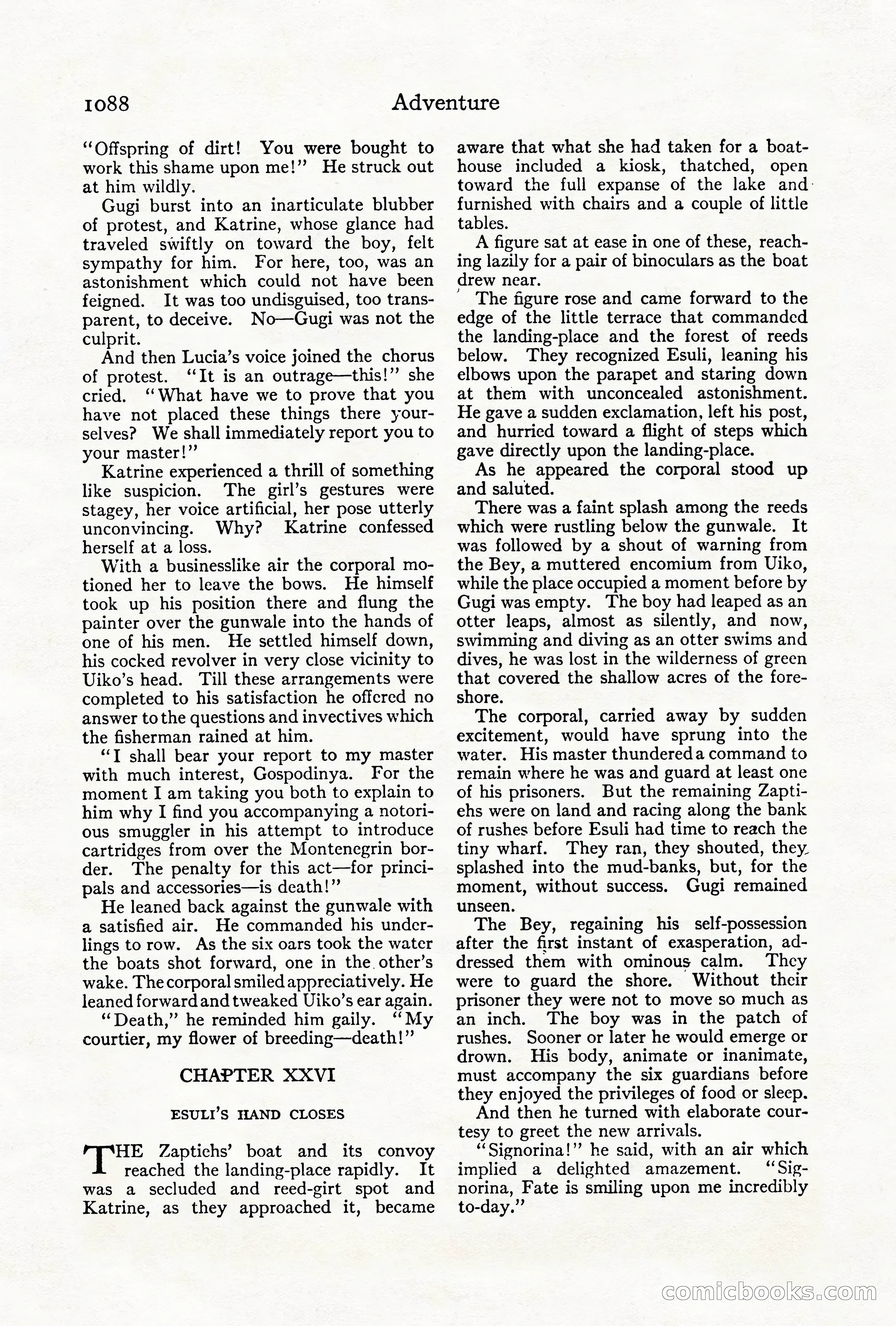 Adventure Magazine Cover, October 1911 — page 142 of 196