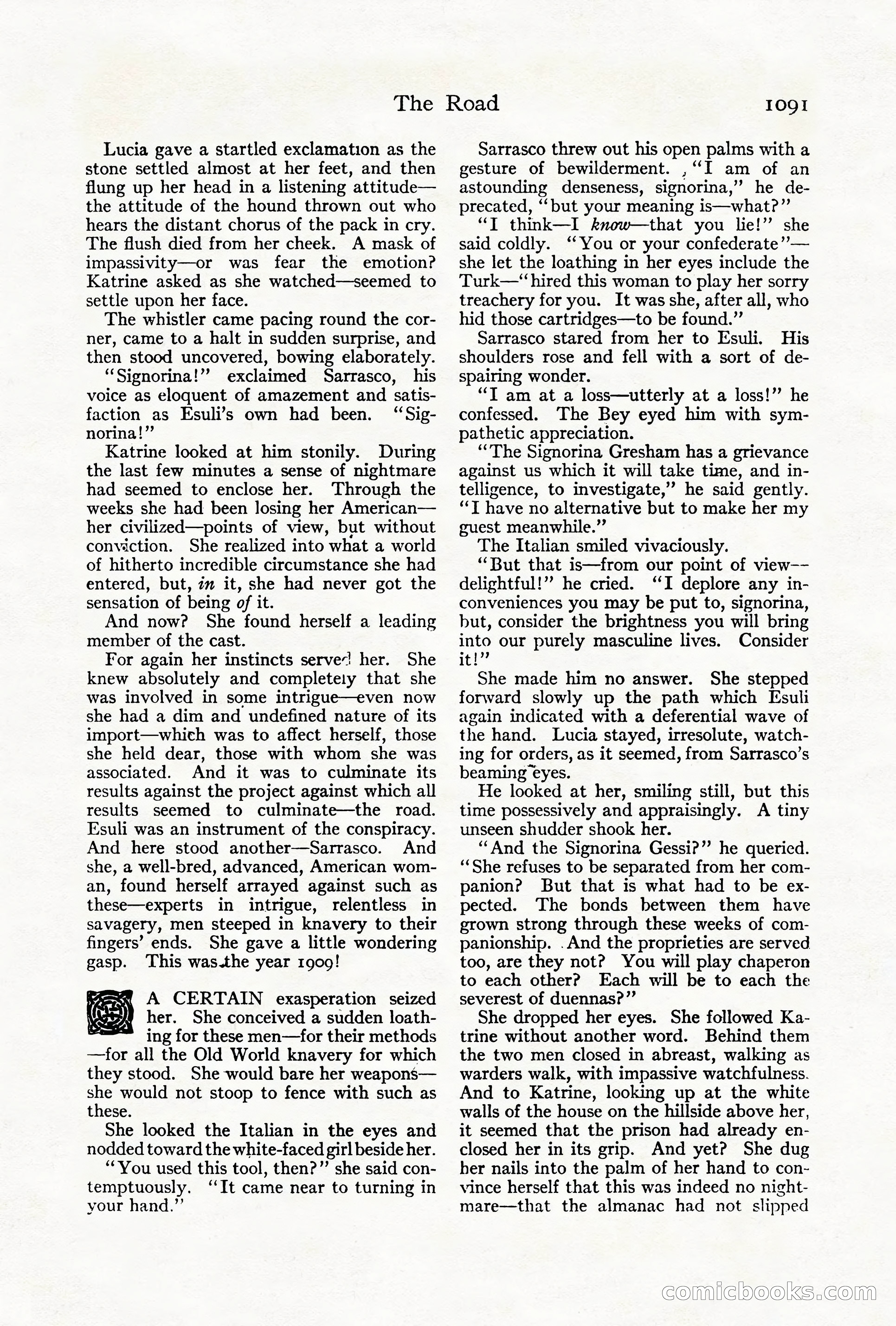 Adventure Magazine Cover, October 1911 — page 145 of 196