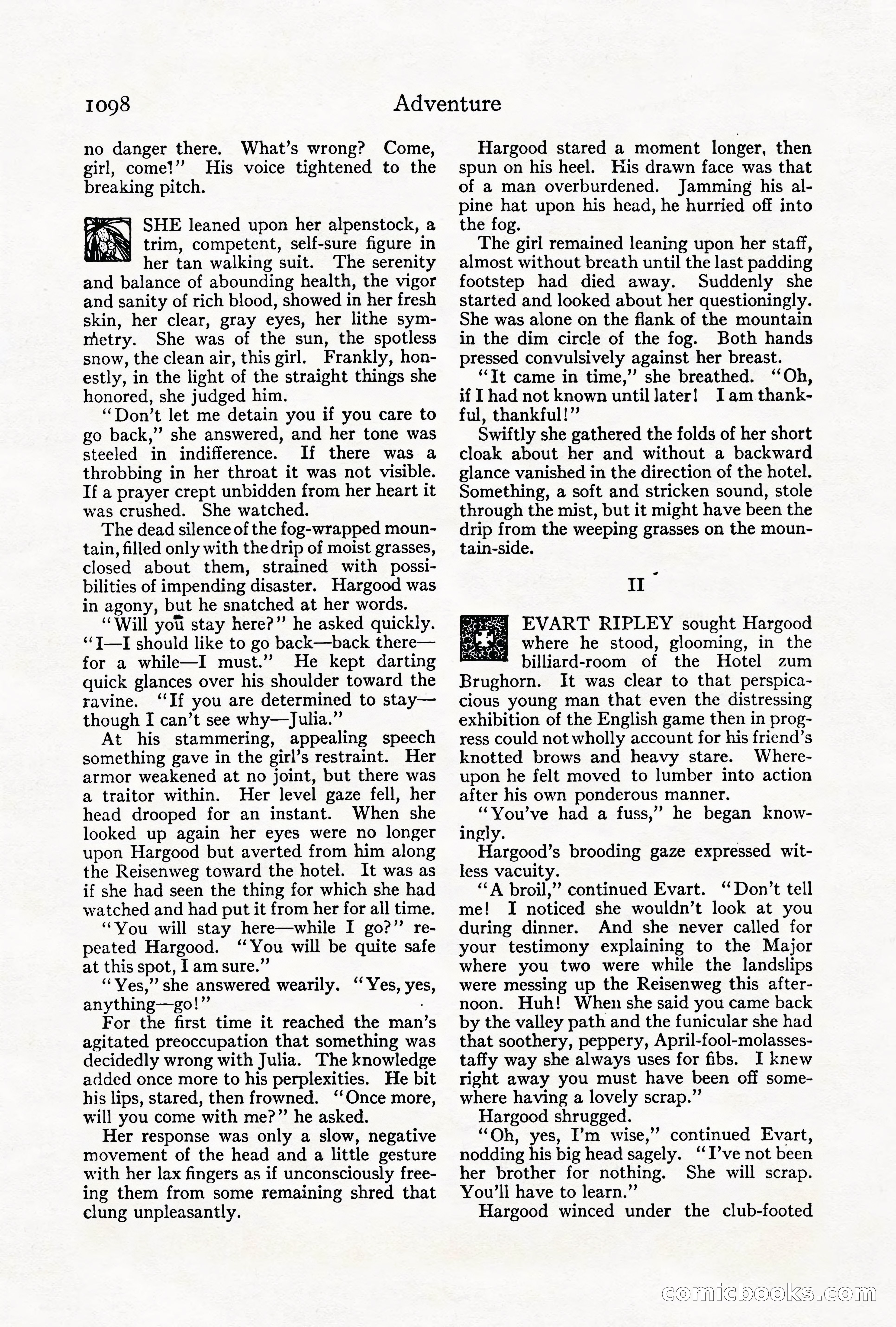 Adventure Magazine Cover, October 1911 — page 152 of 196