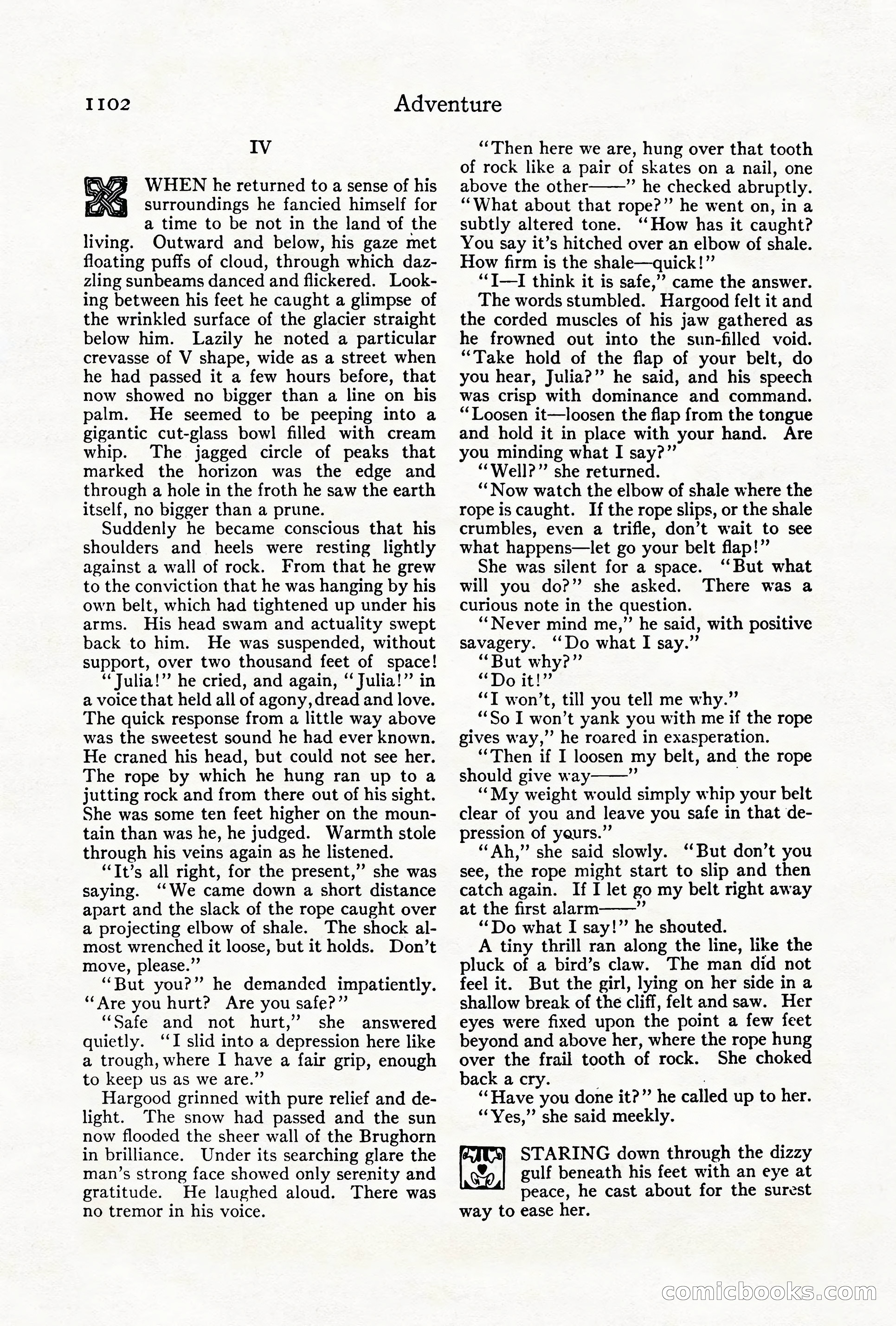 Adventure Magazine Cover, October 1911 — page 156 of 196