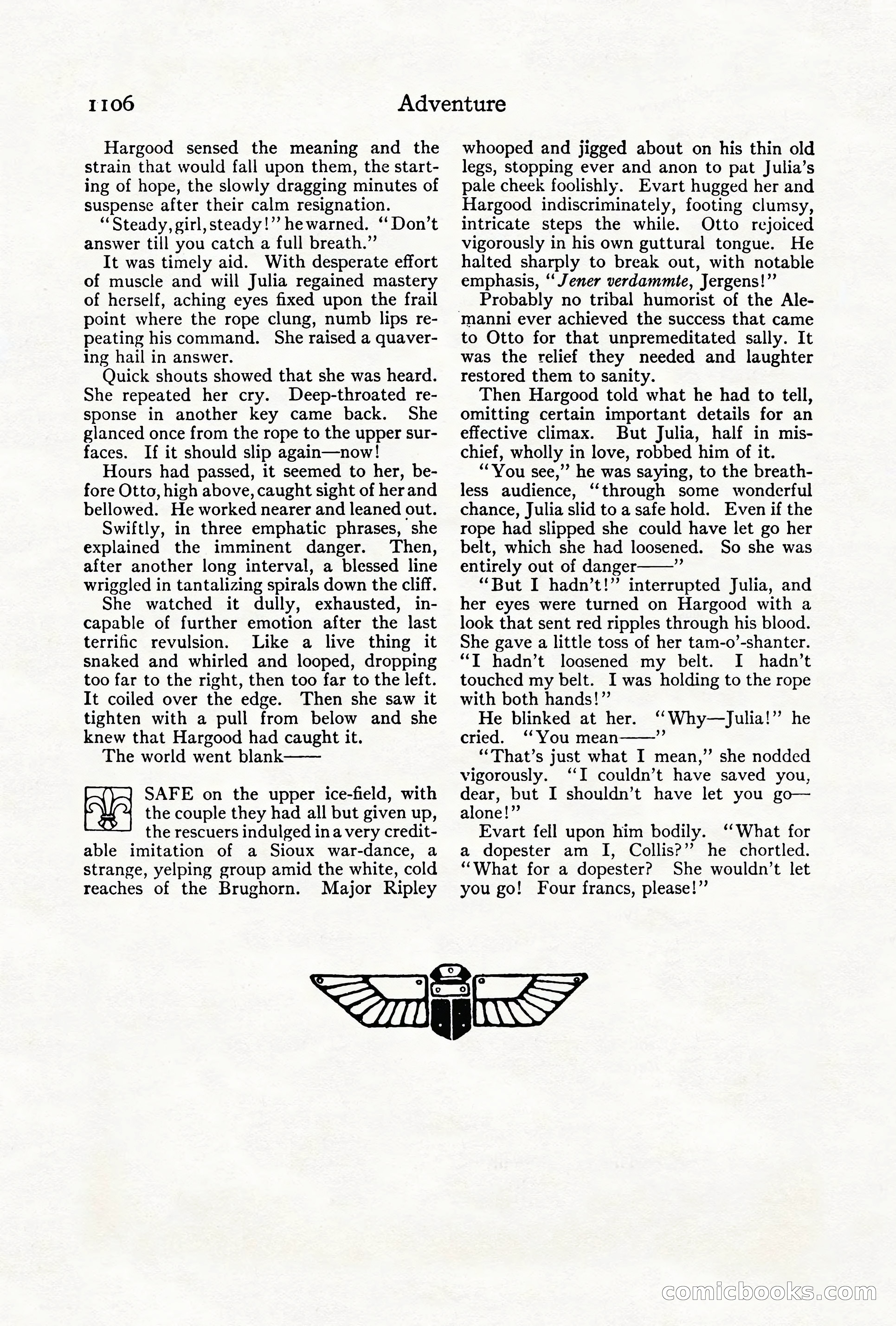 Adventure Magazine Cover, October 1911 — page 160 of 196