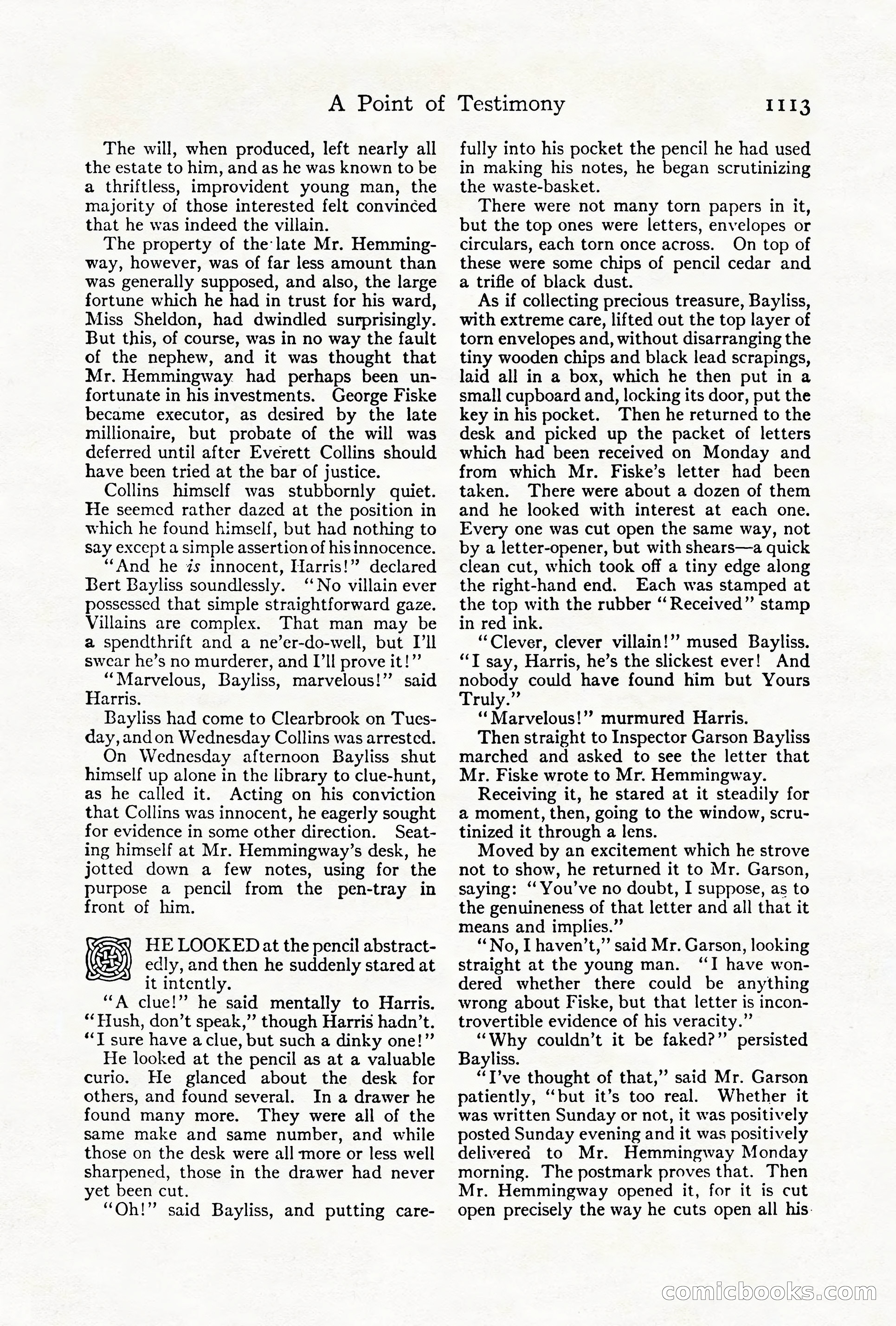 Adventure Magazine Cover, October 1911 — page 167 of 196