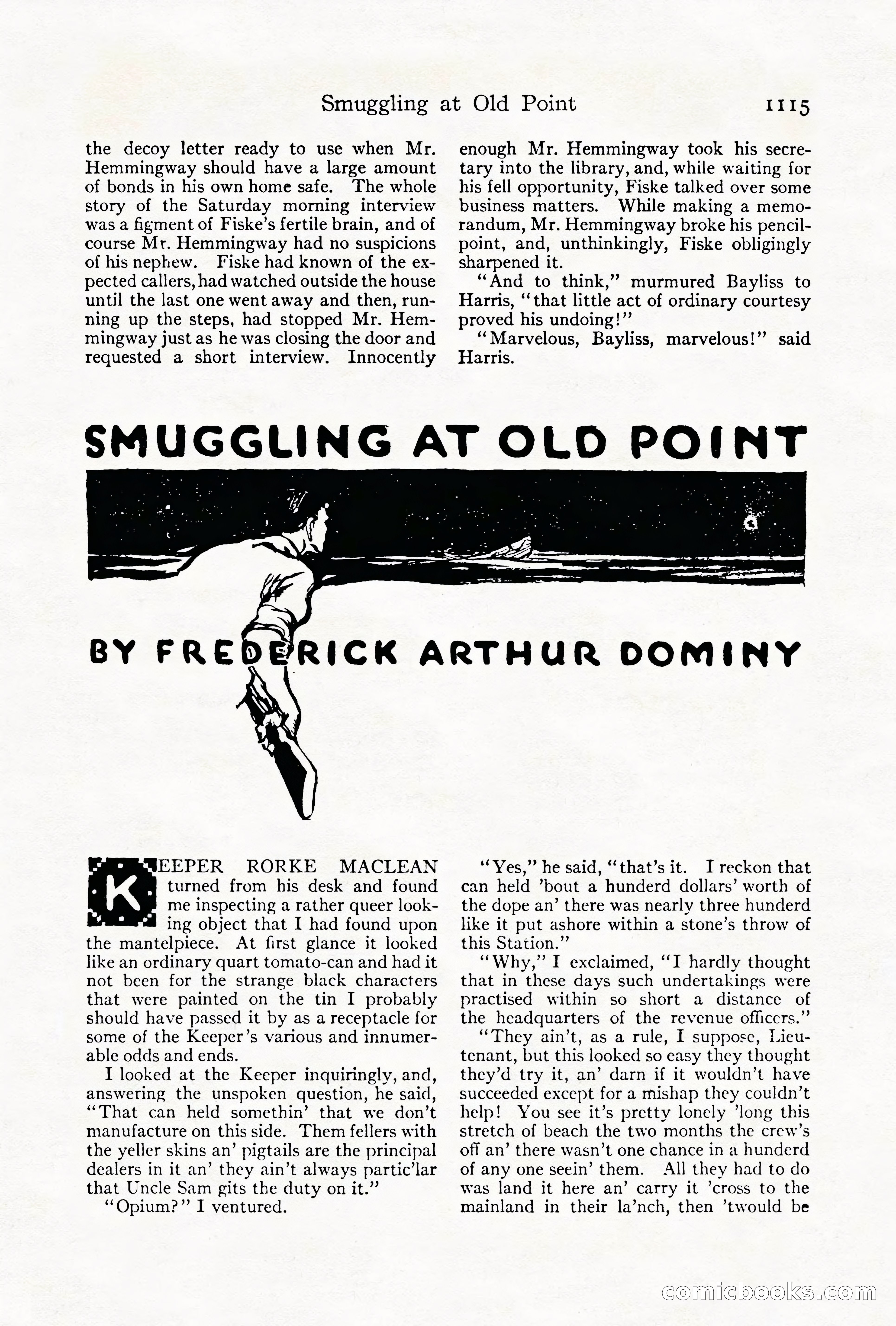 Adventure Magazine Cover, October 1911 — page 169 of 196