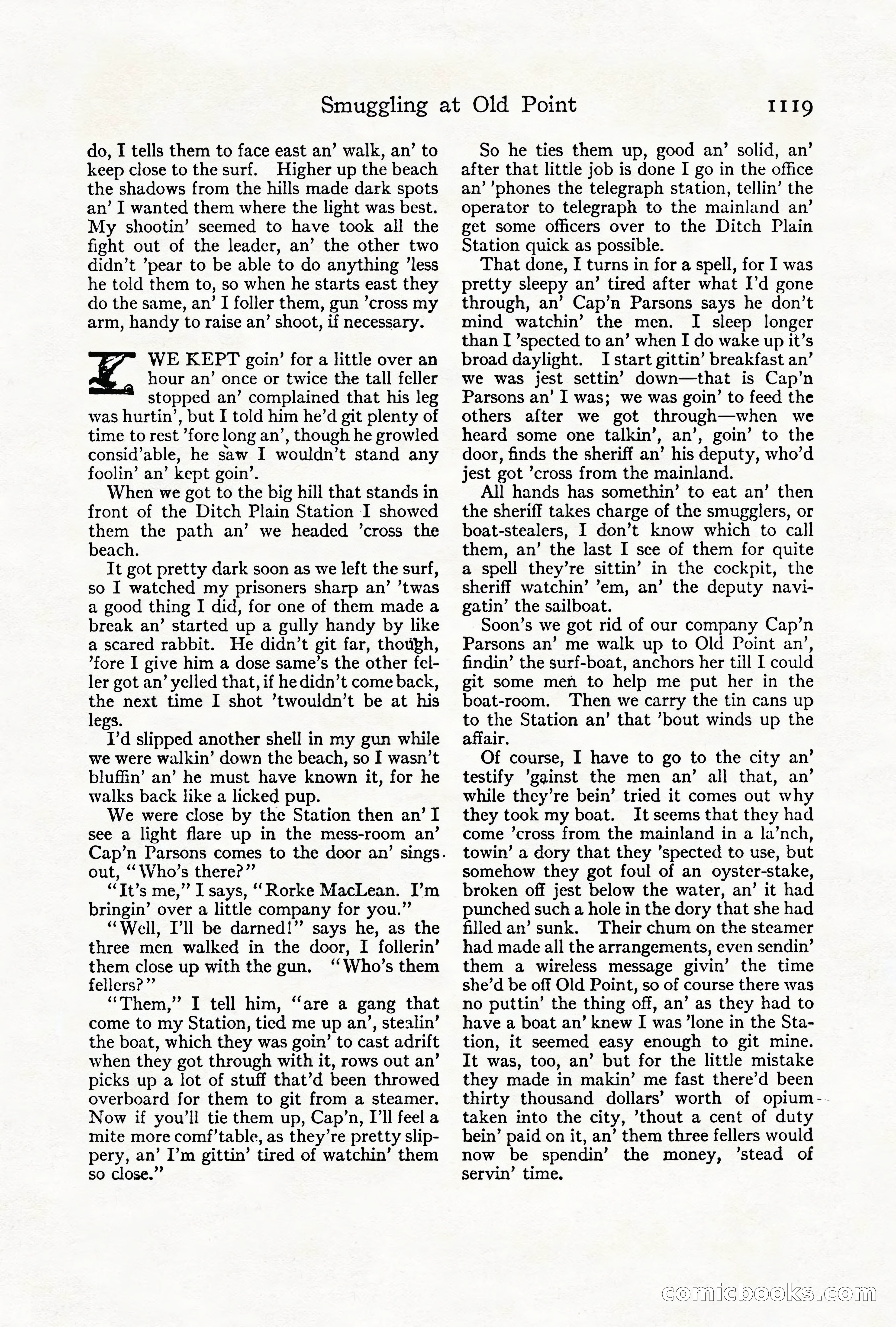 Adventure Magazine Cover, October 1911 — page 173 of 196