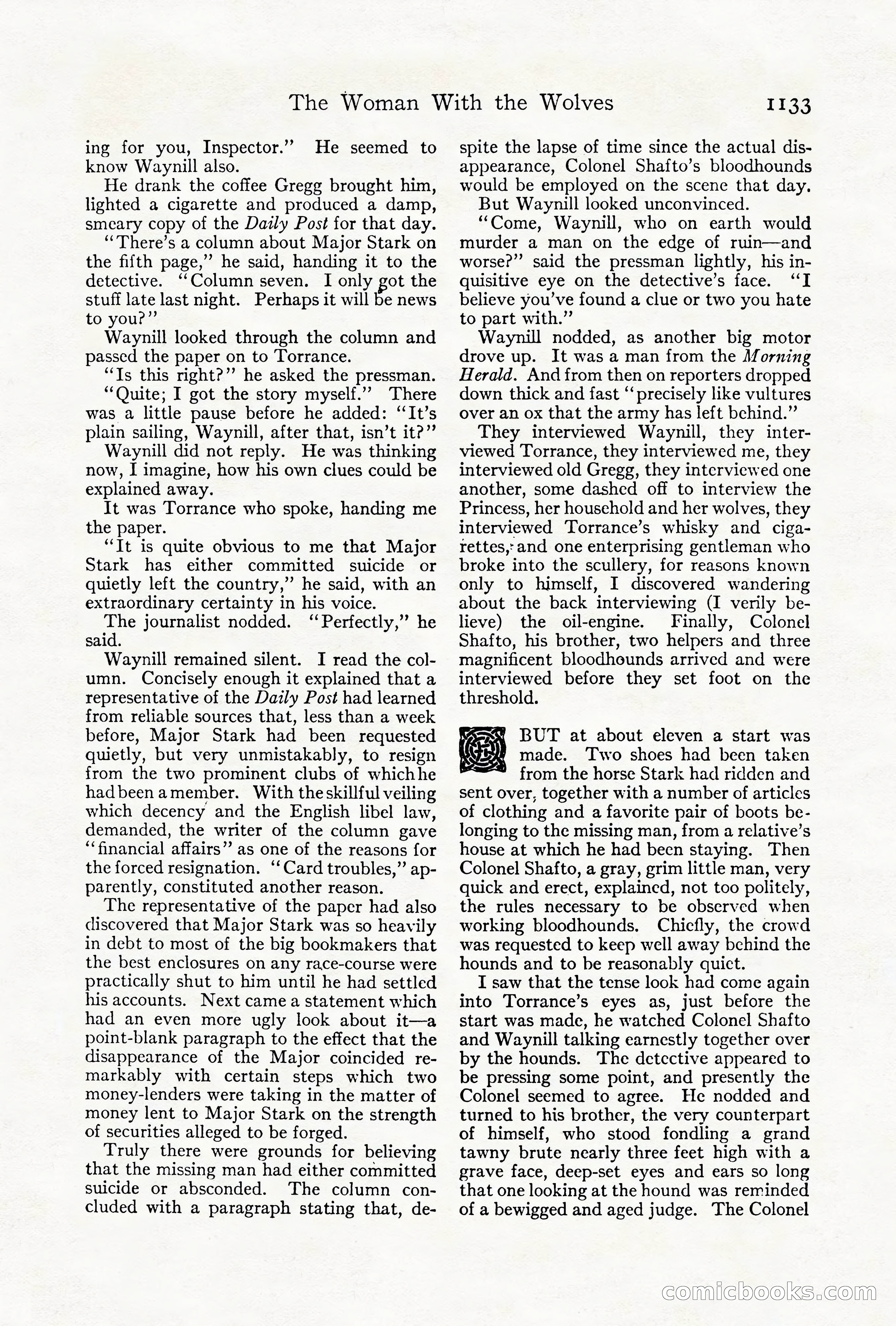 Adventure Magazine Cover, October 1911 — page 187 of 196