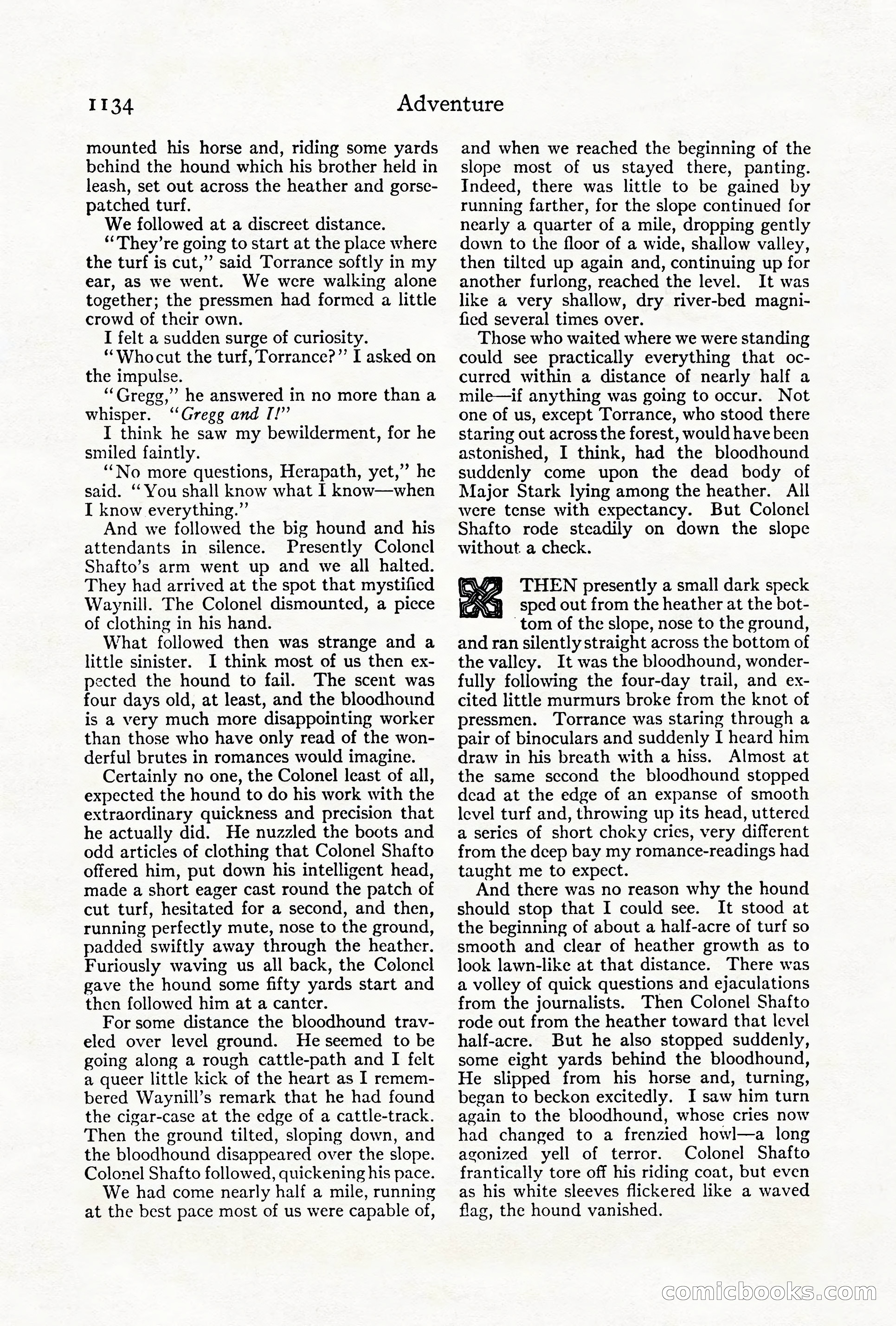 Adventure Magazine Cover, October 1911 — page 188 of 196