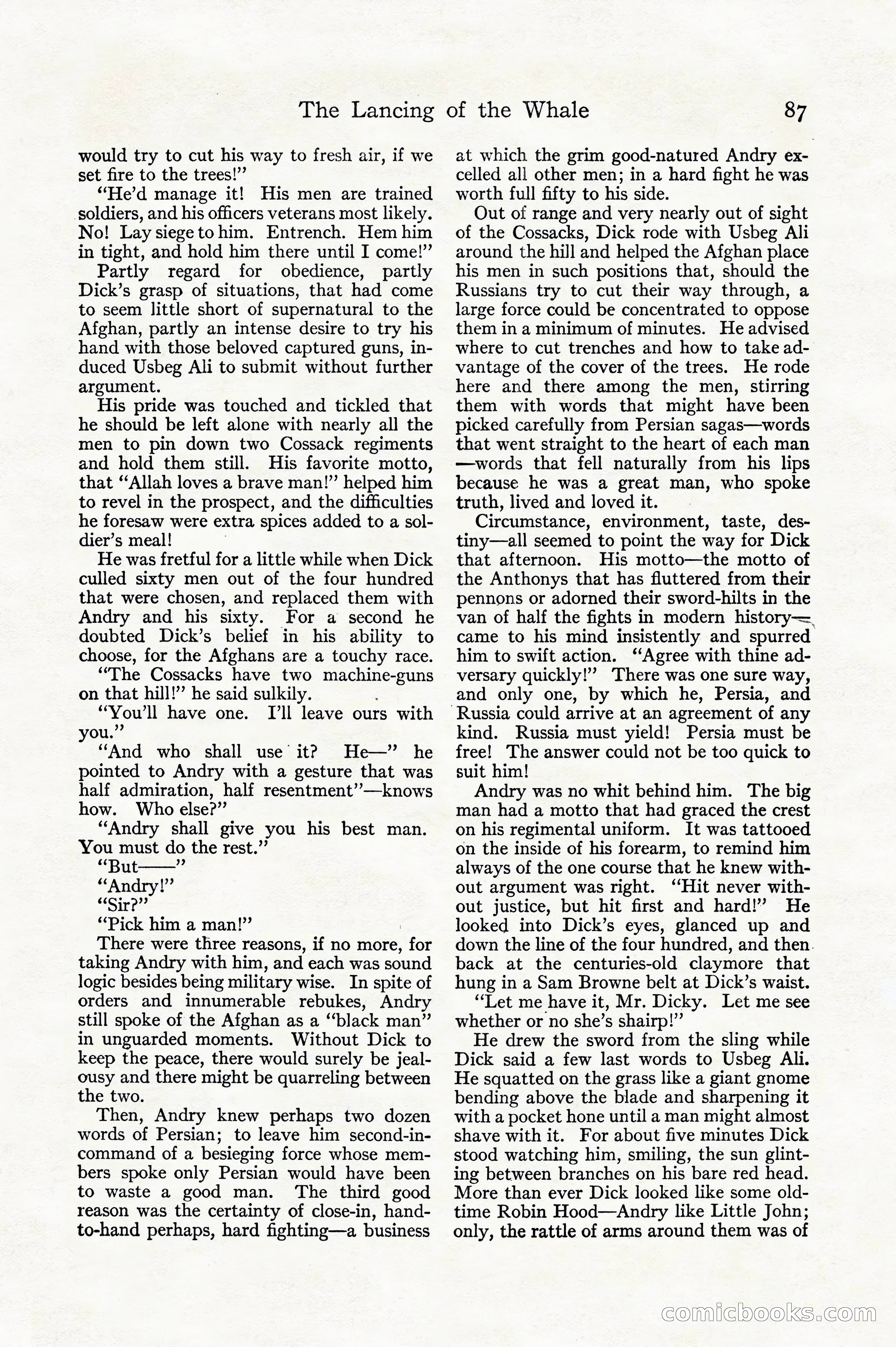 Adventure, December 1914 — page 89 of 228