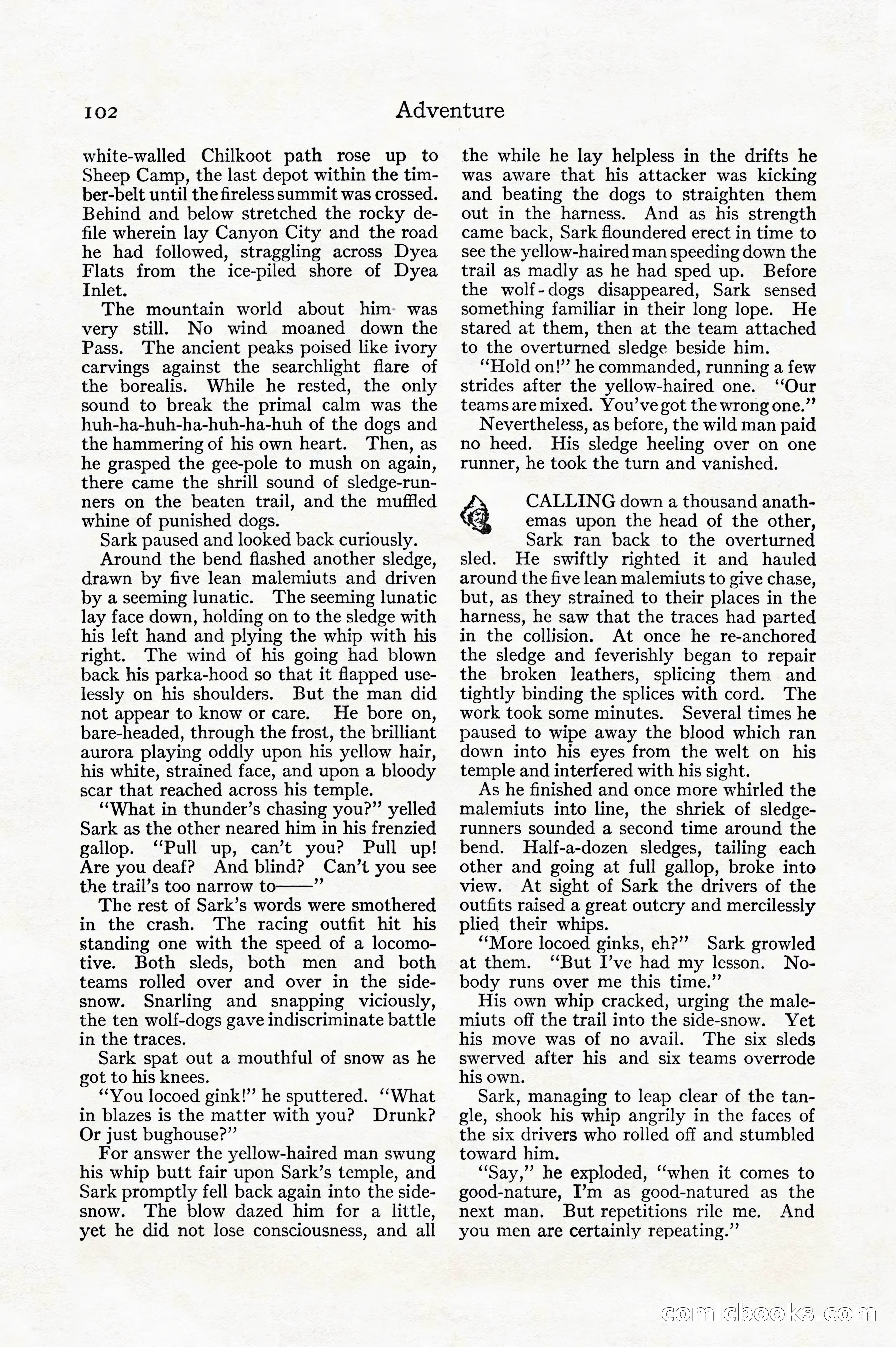Adventure, December 1914 — page 104 of 228