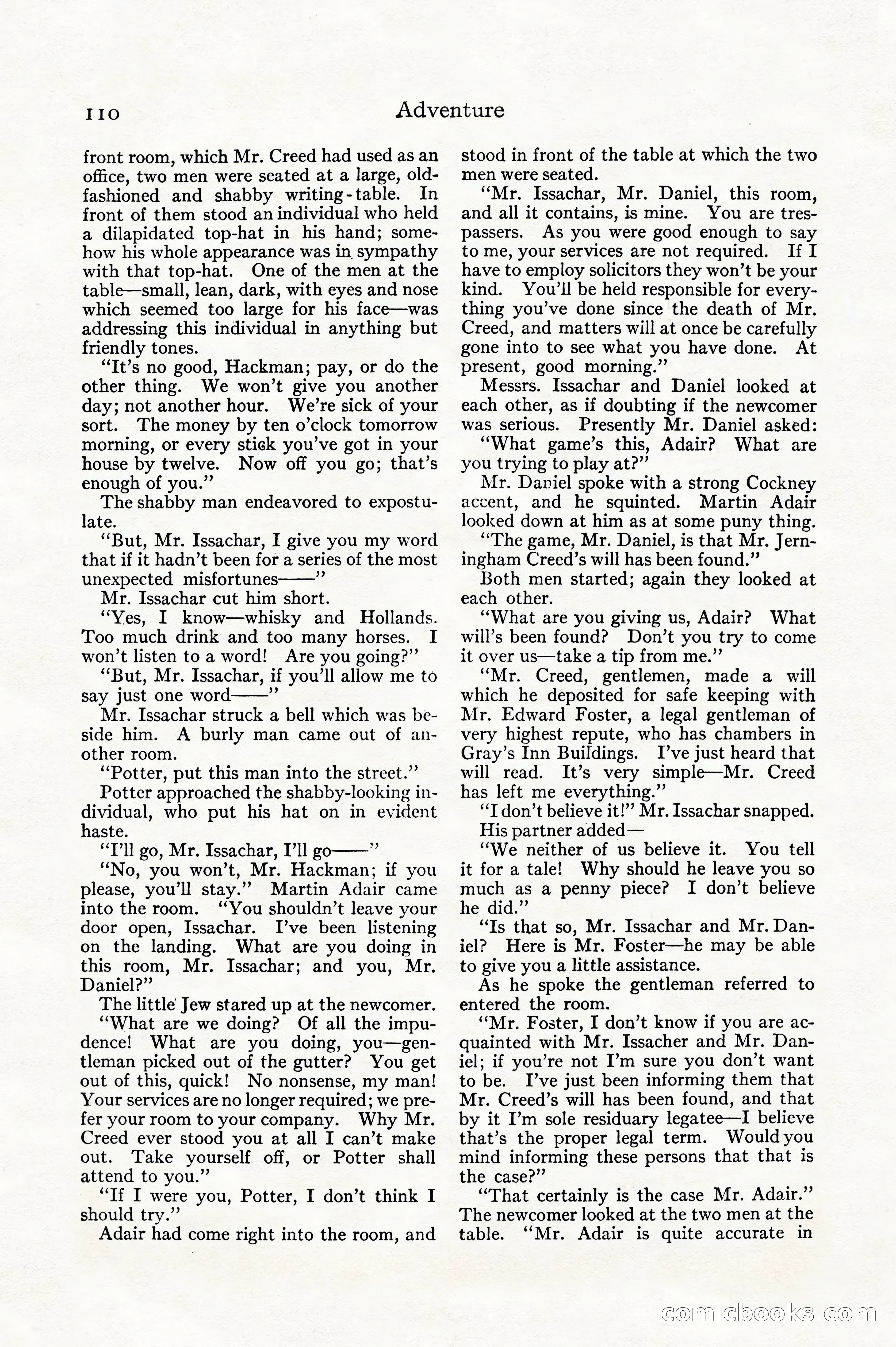 Adventure, December 1914 — page 112 of 228