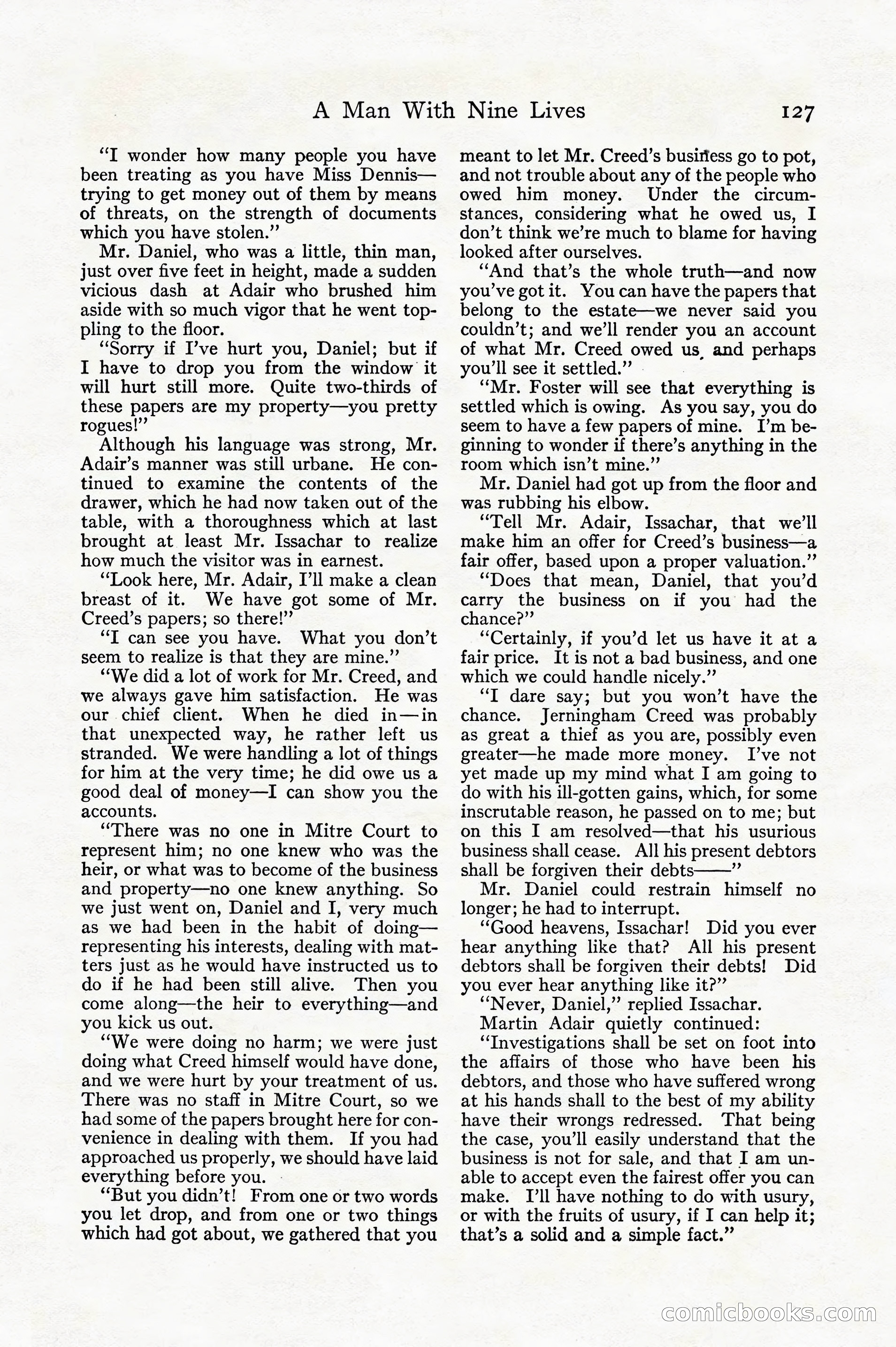 Adventure, December 1914 — page 129 of 228