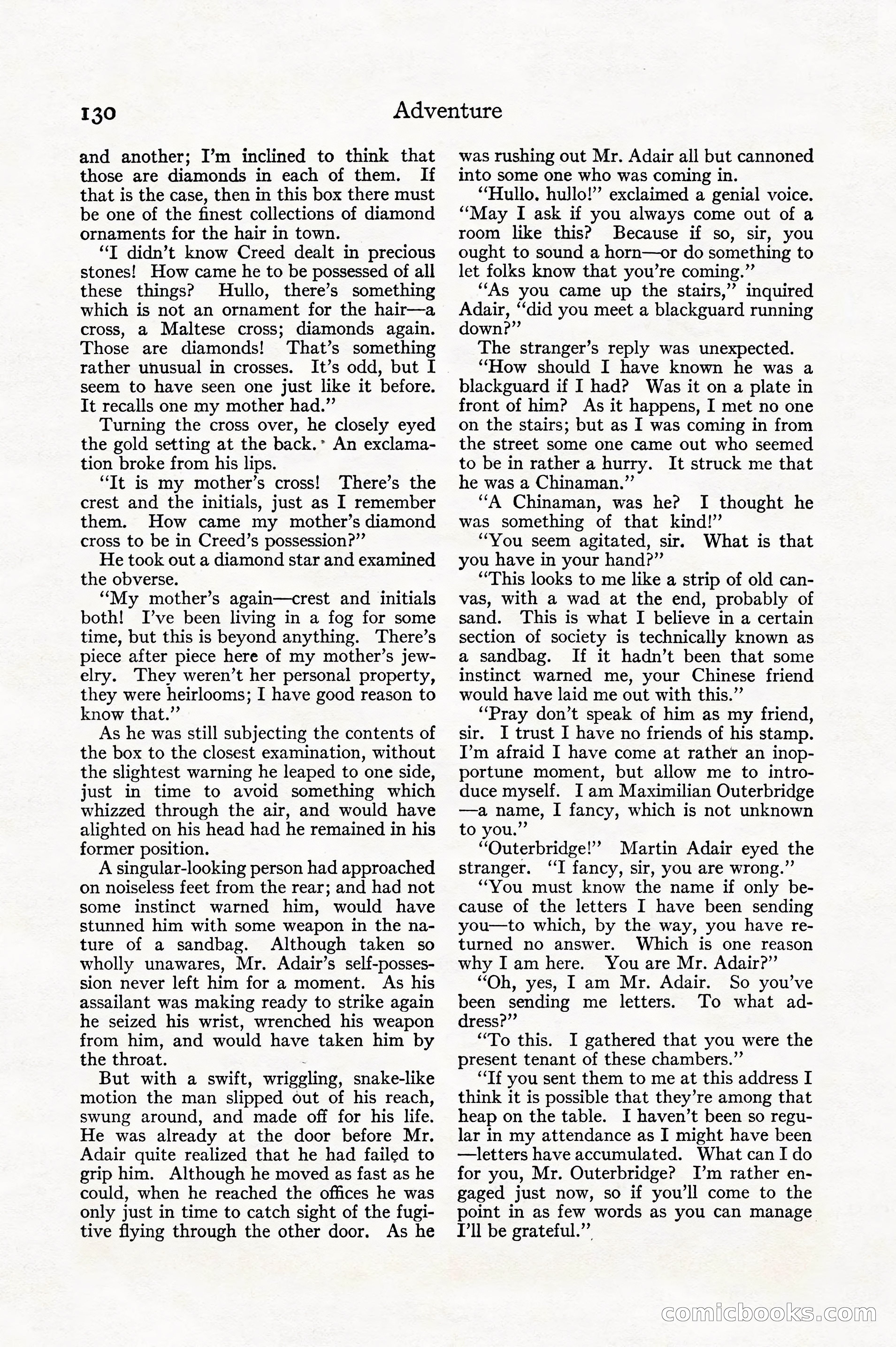 Adventure, December 1914 — page 132 of 228