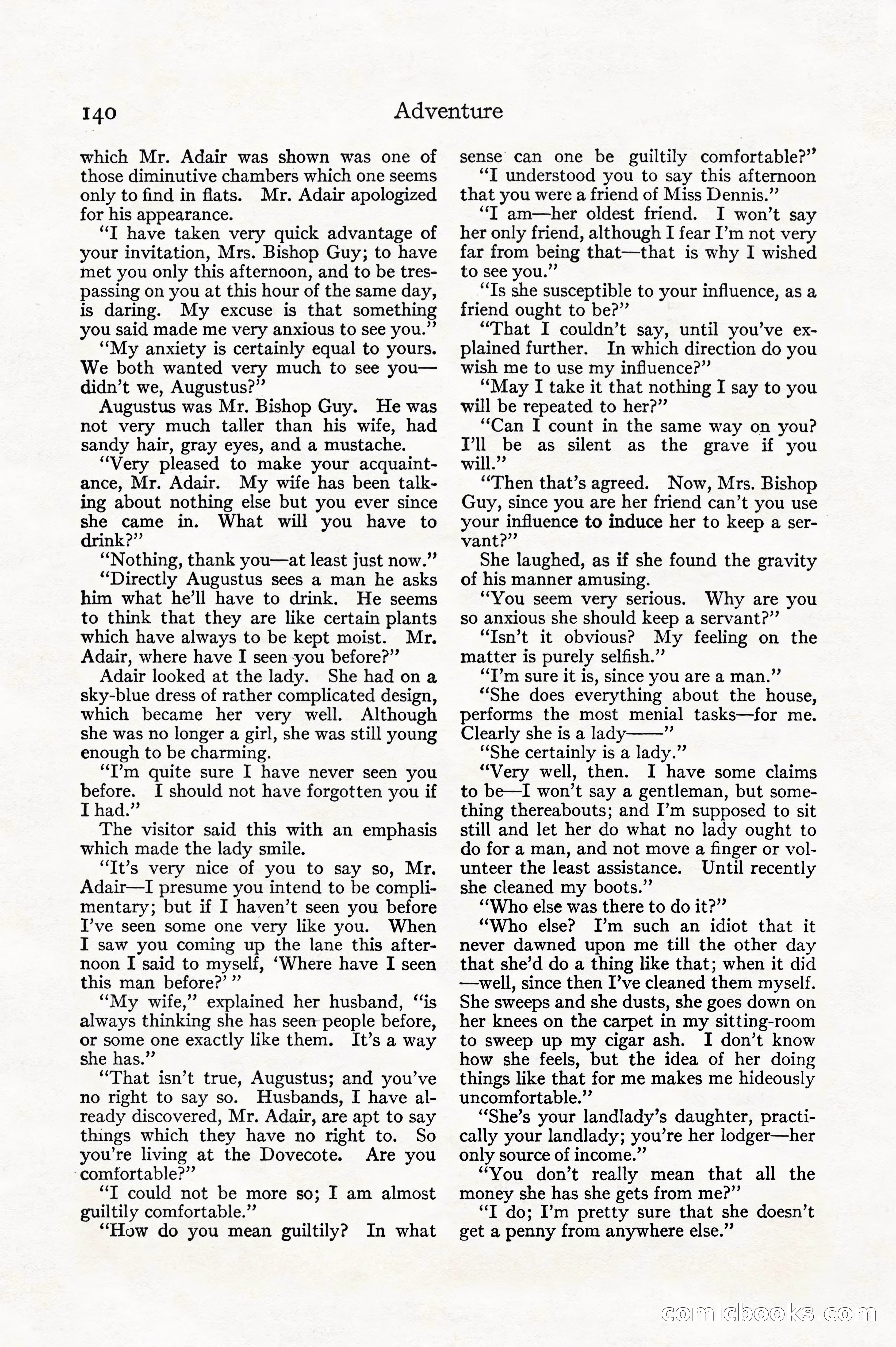 Adventure, December 1914 — page 142 of 228