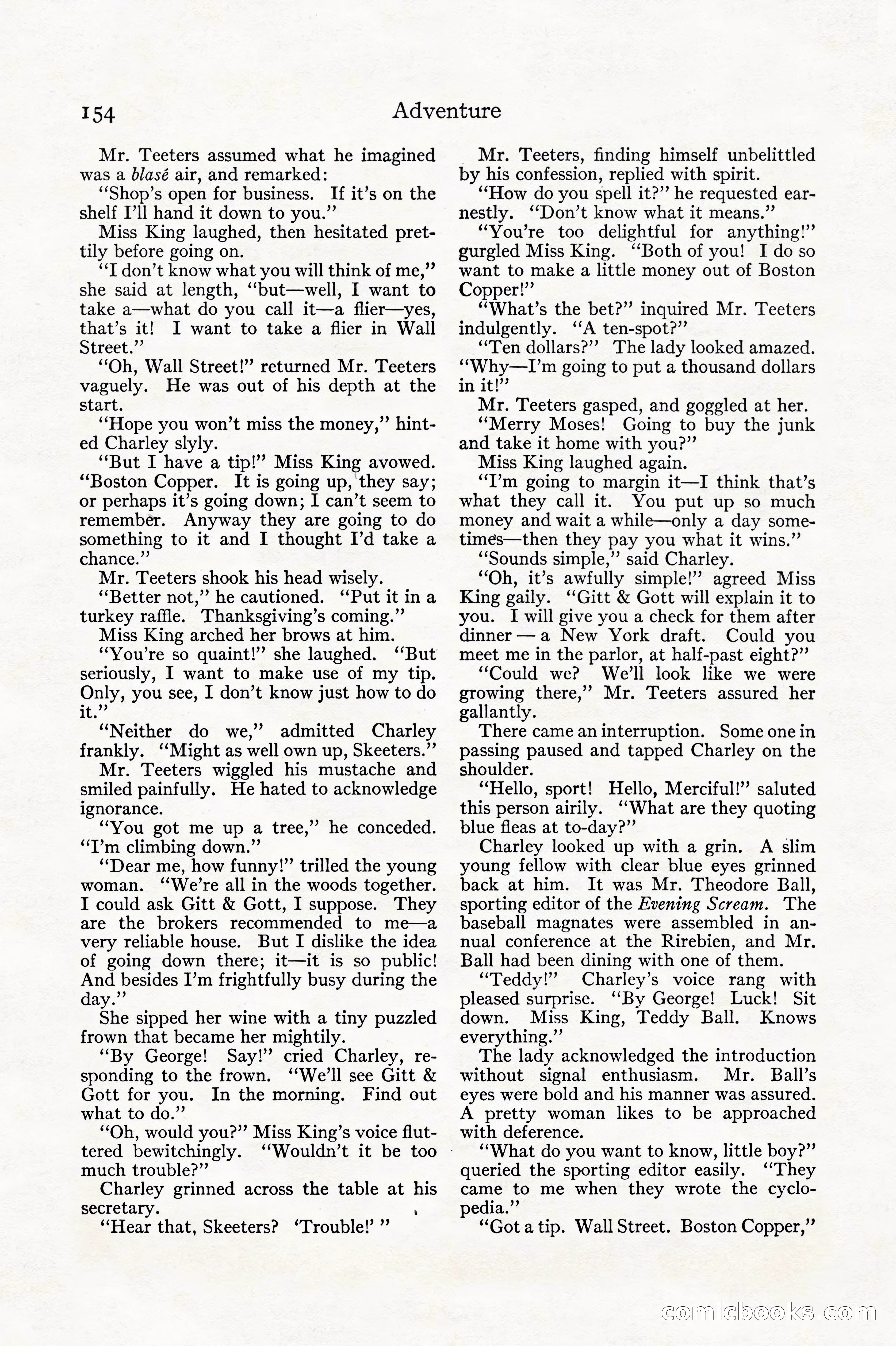 Adventure, December 1914 — page 156 of 228