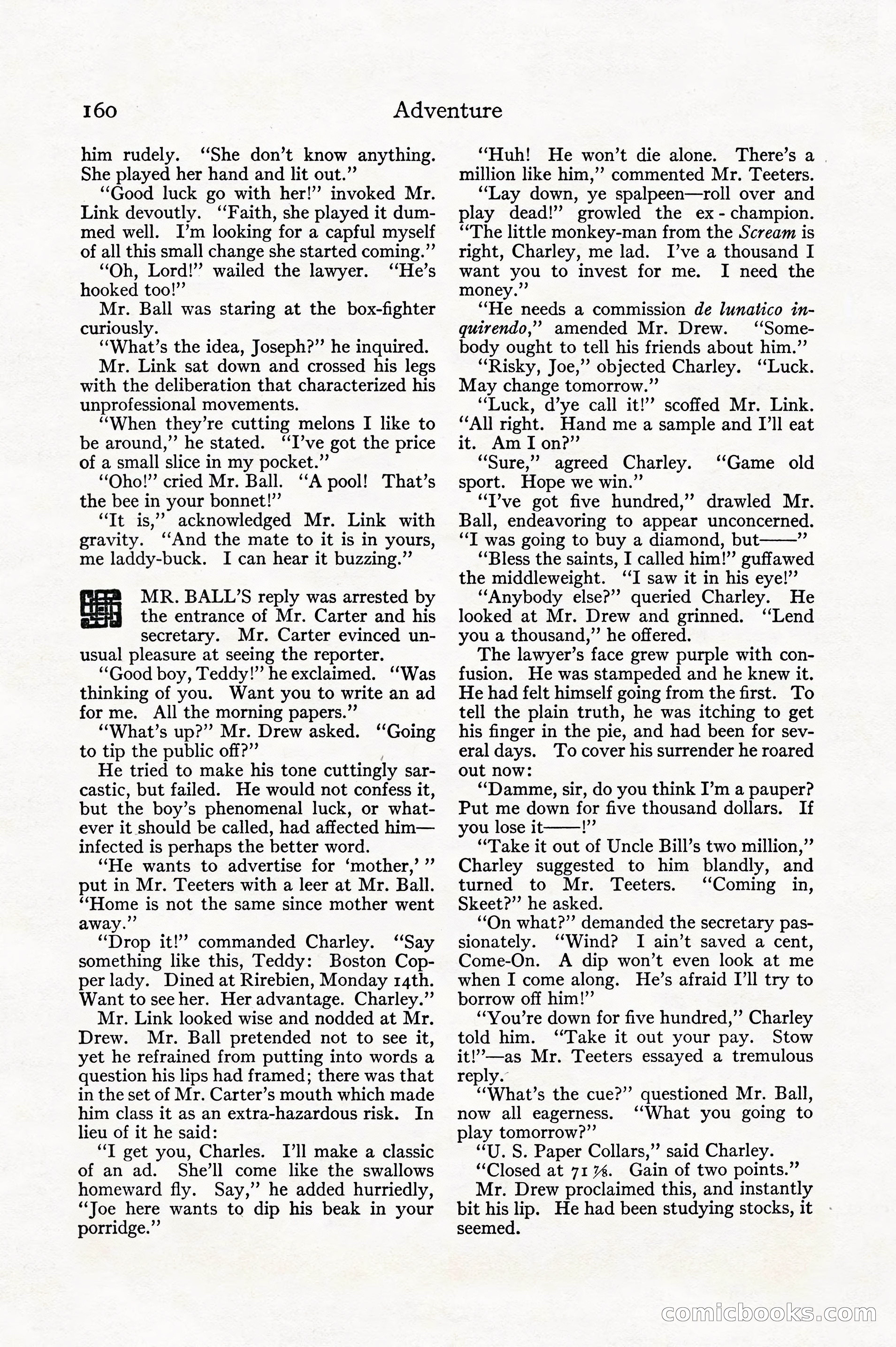 Adventure, December 1914 — page 162 of 228
