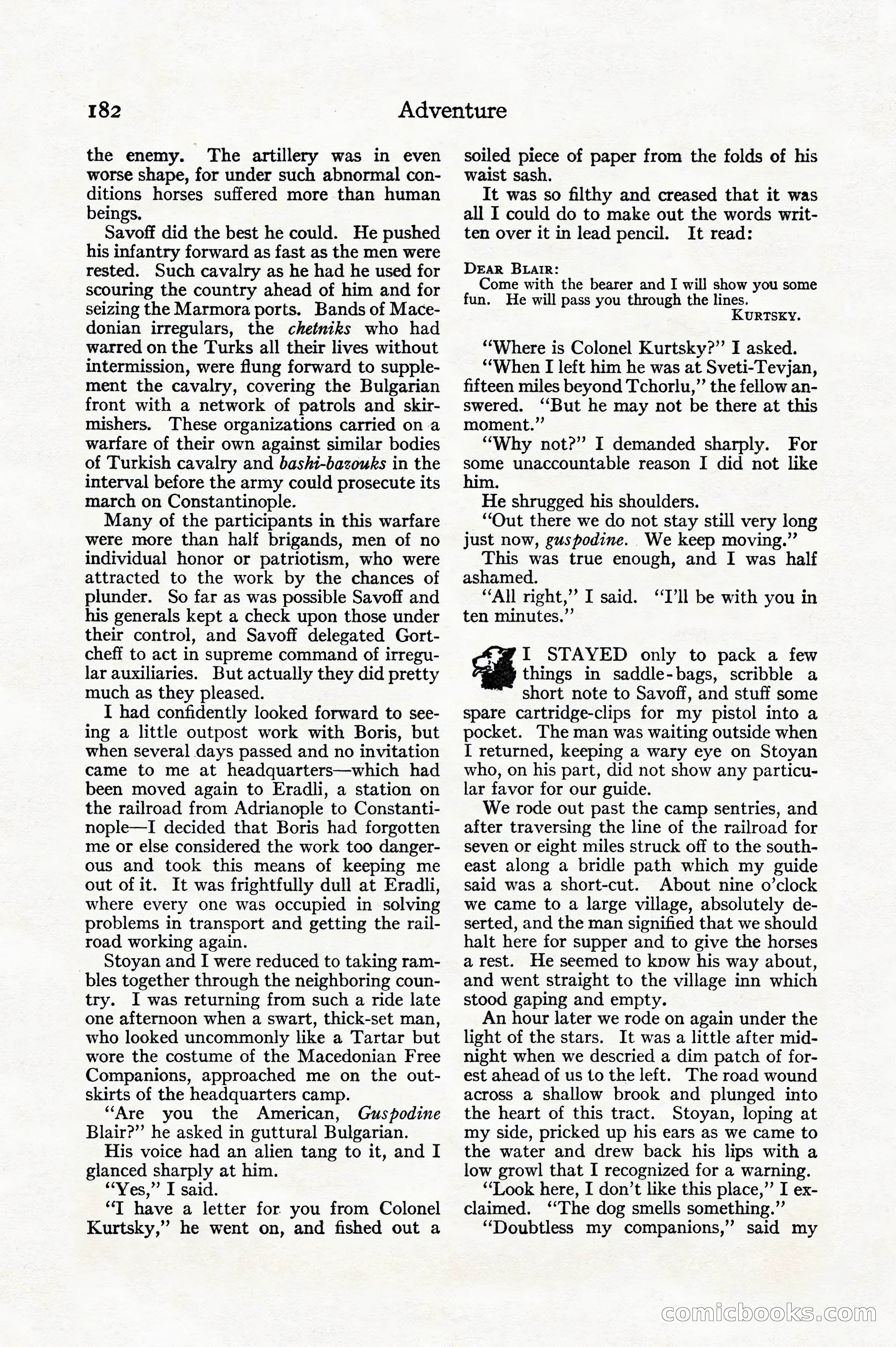 Adventure, December 1914 — page 184 of 228