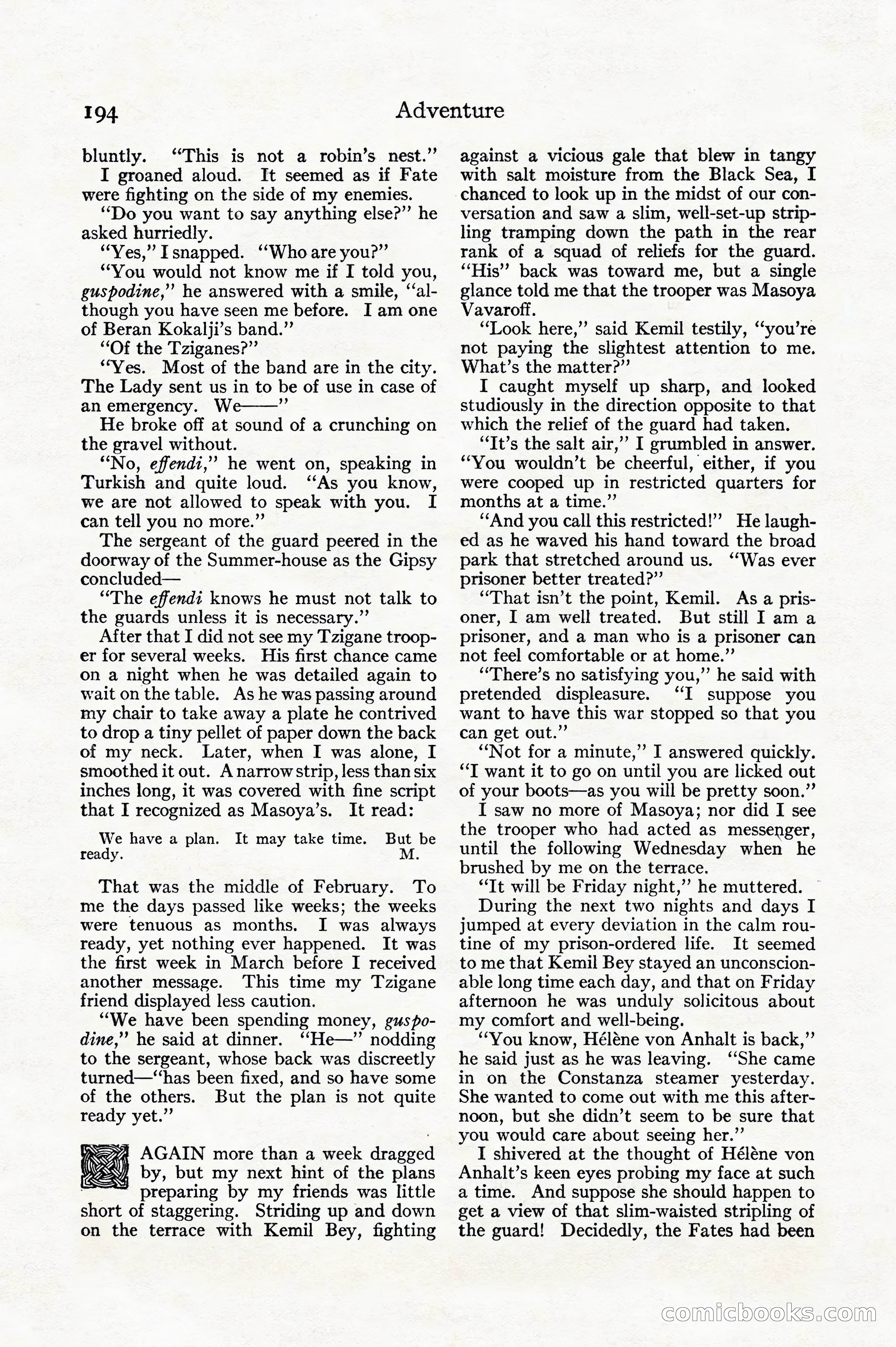 Adventure, December 1914 — page 196 of 228