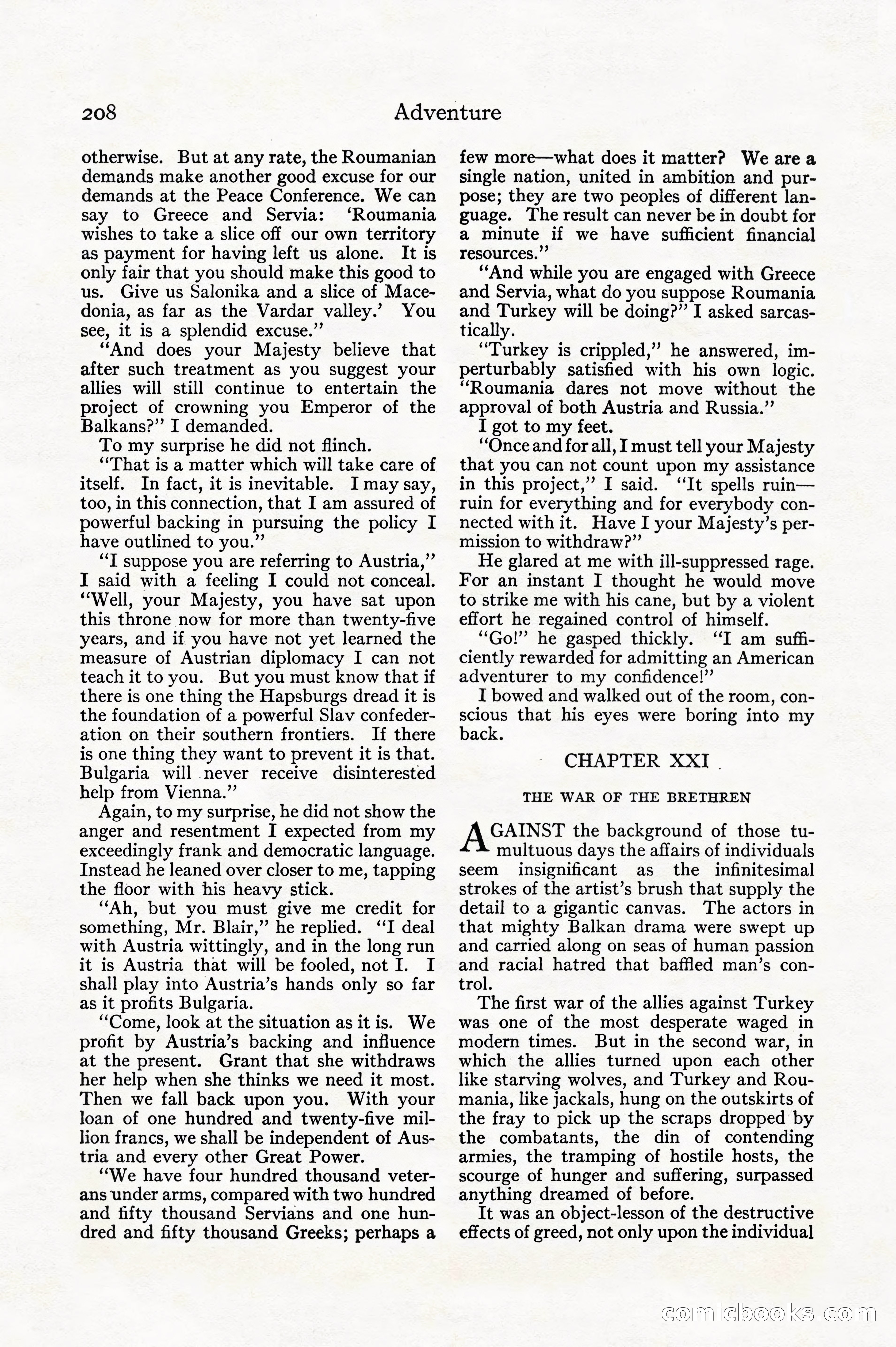 Adventure, December 1914 — page 210 of 228