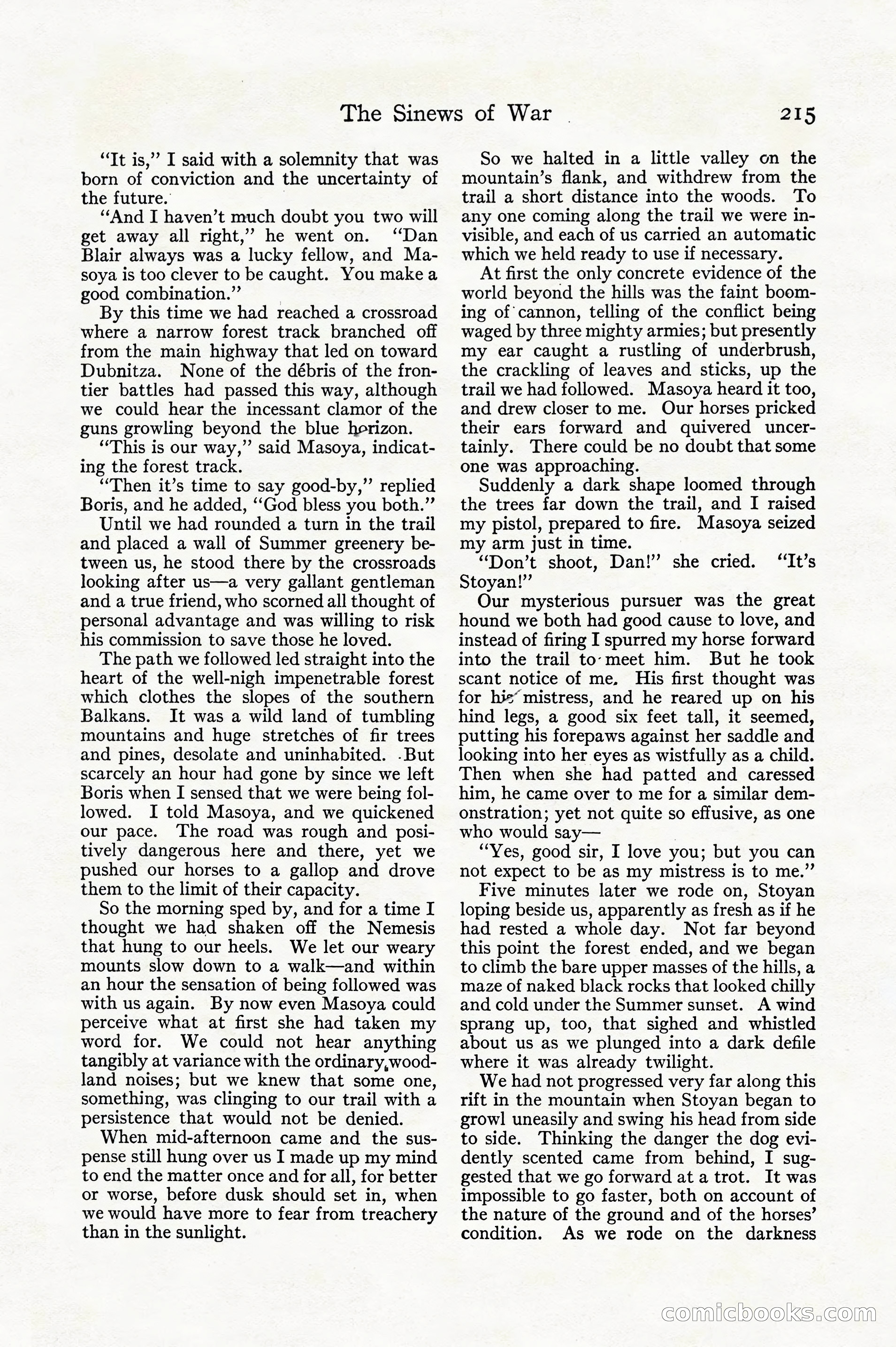 Adventure, December 1914 — page 217 of 228