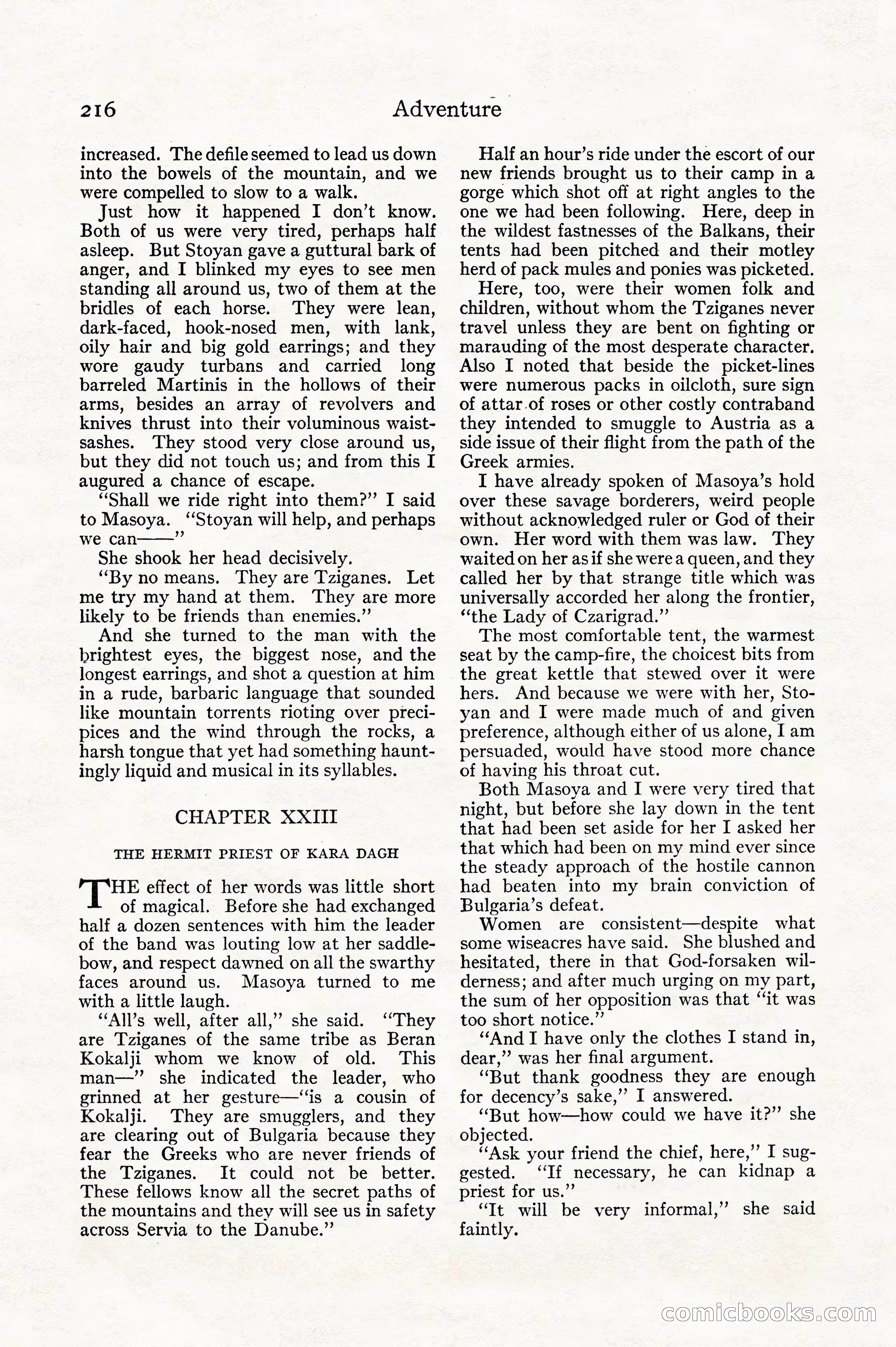 Adventure, December 1914 — page 218 of 228