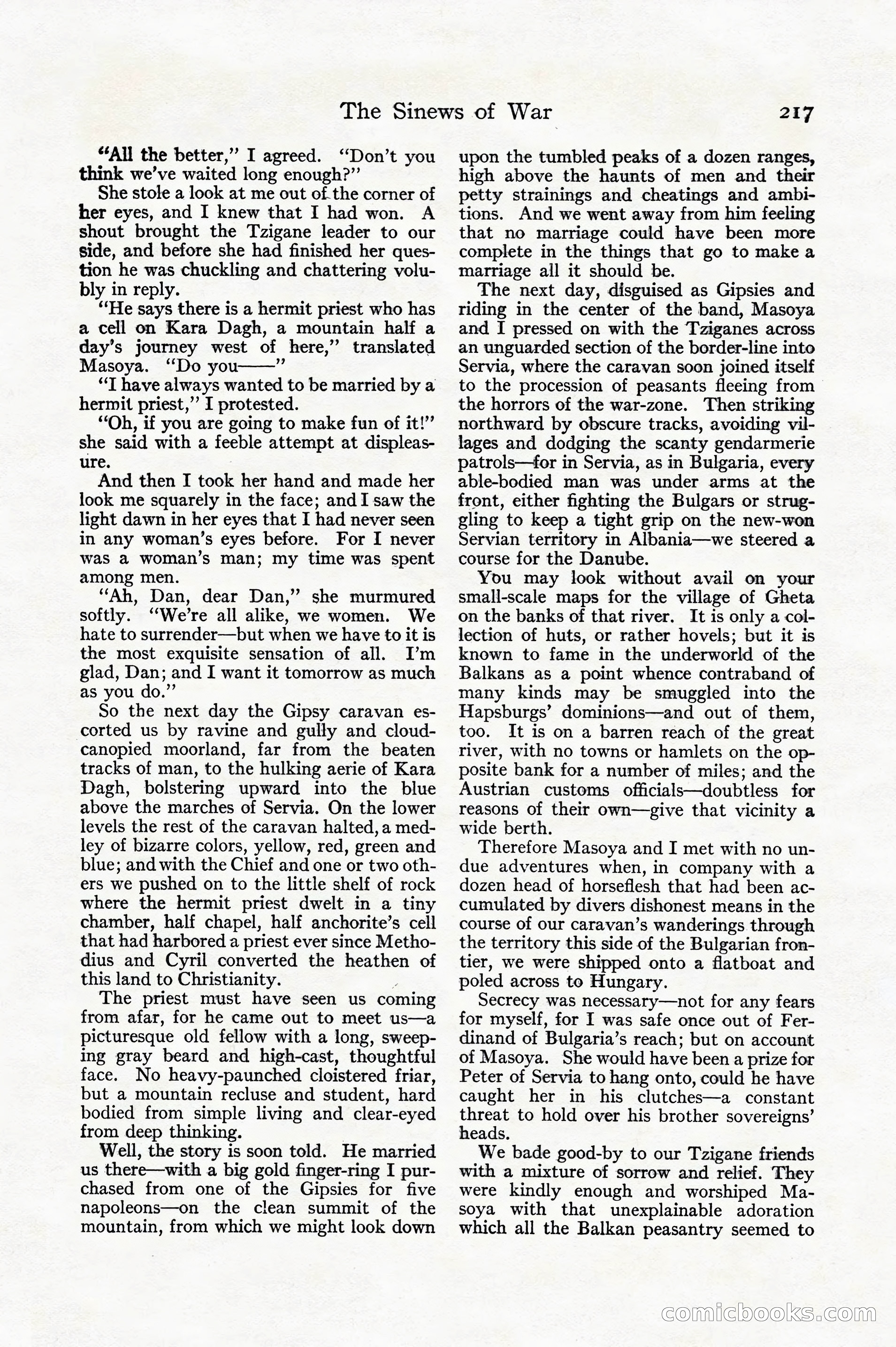 Adventure, December 1914 — page 219 of 228