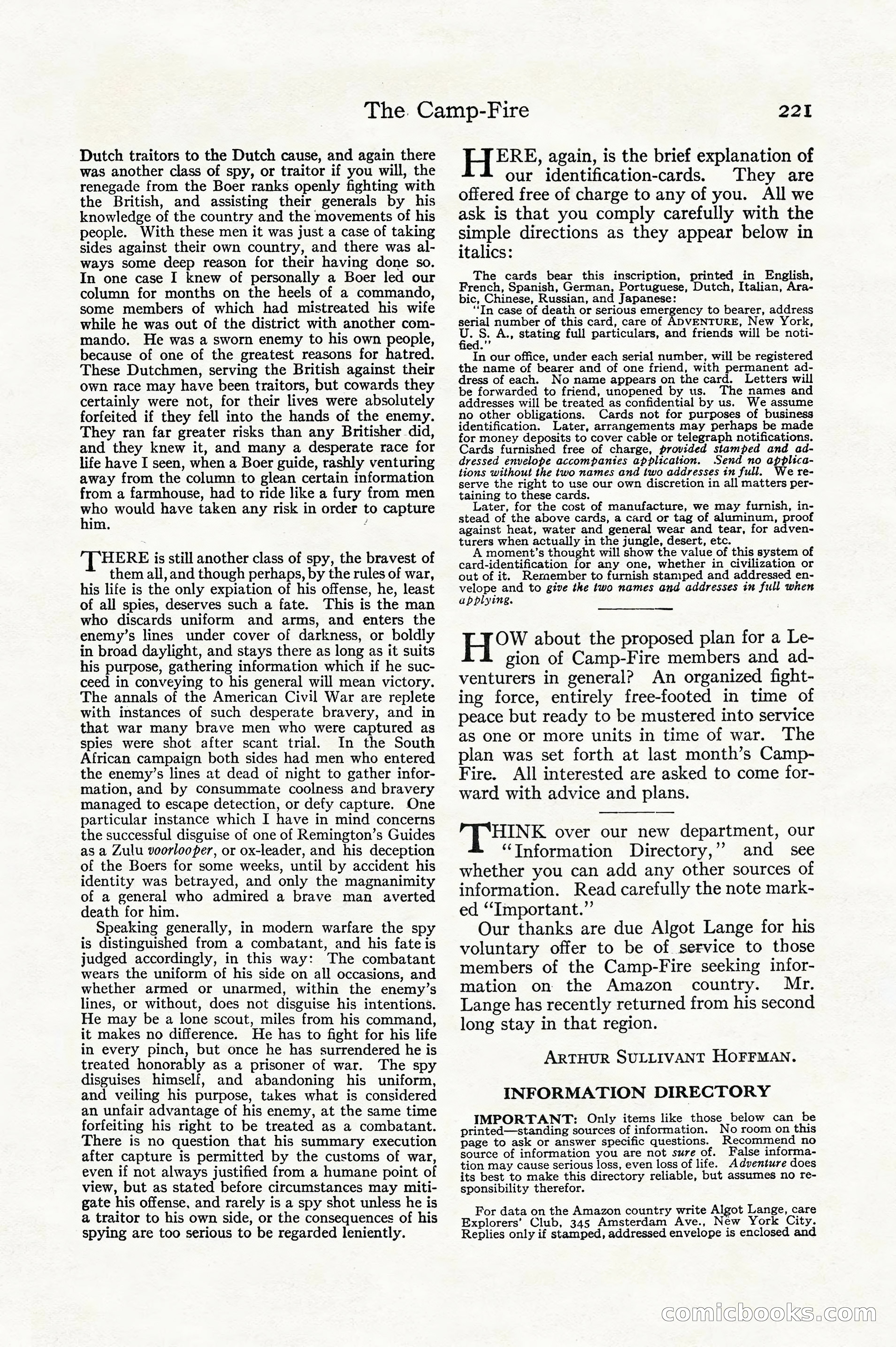 Adventure, December 1914 — page 223 of 228