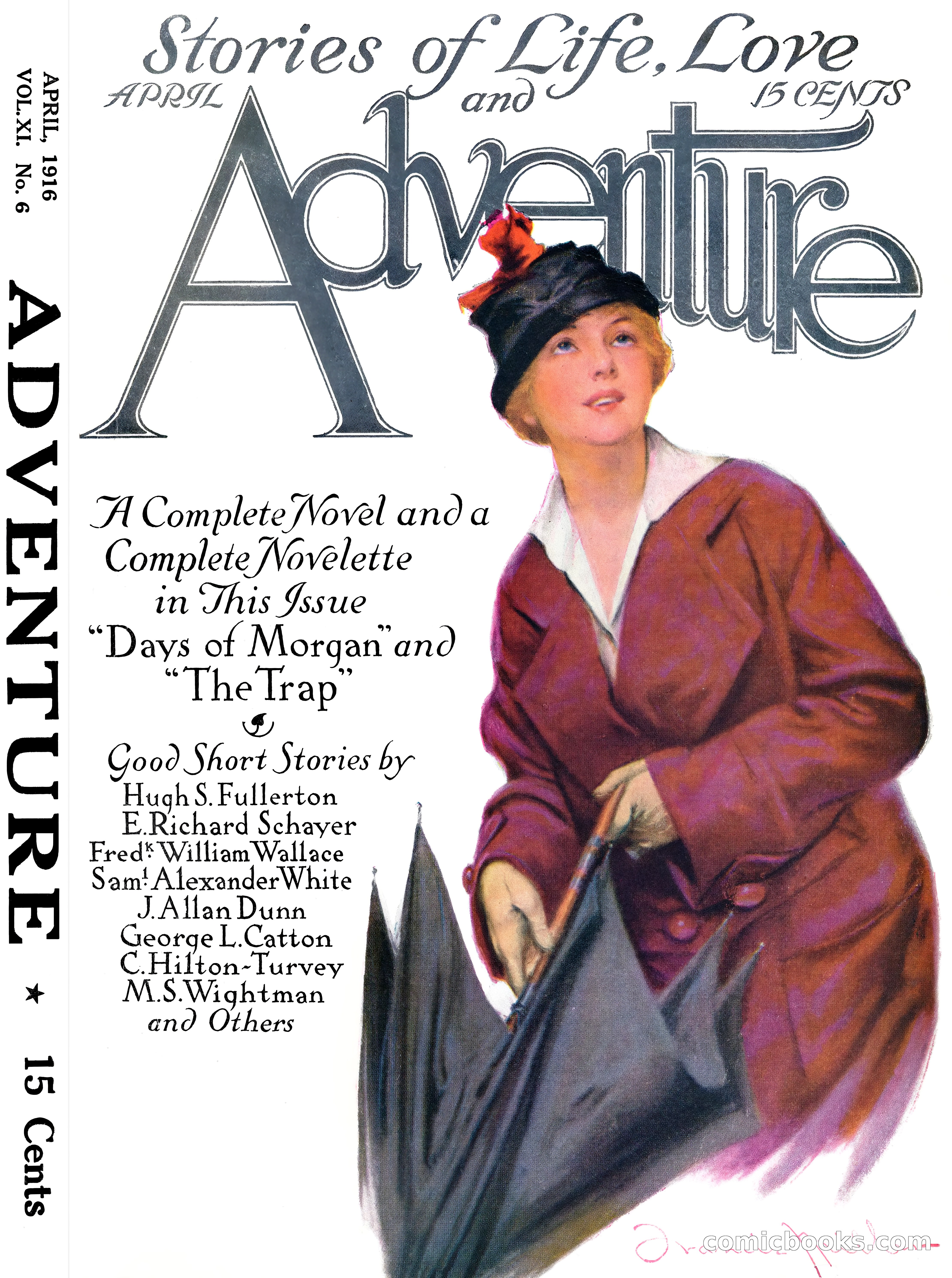 Adventure Magazine Cover, April 1916