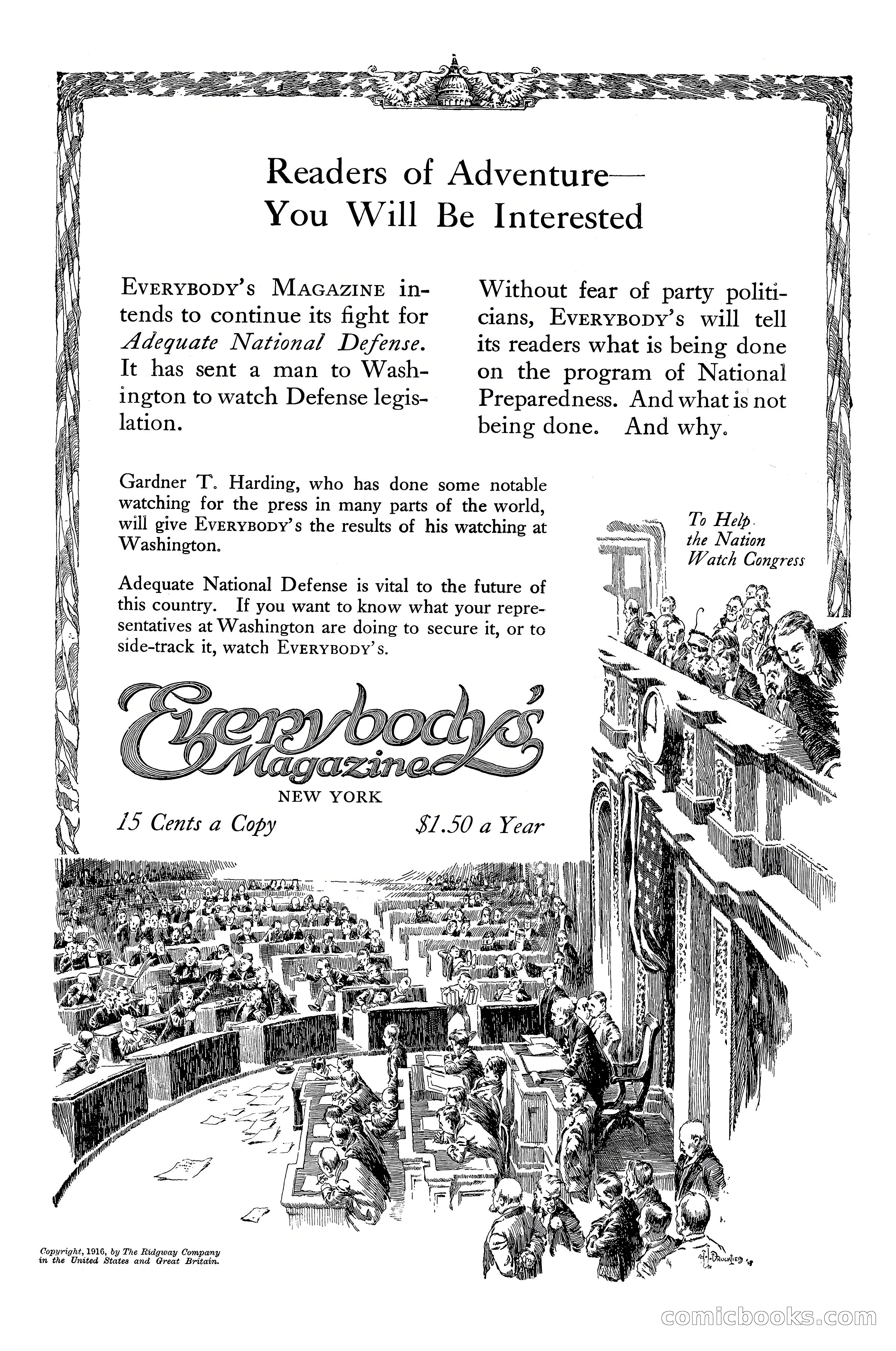Adventure Magazine Cover, April 1916 — page 2 of 228