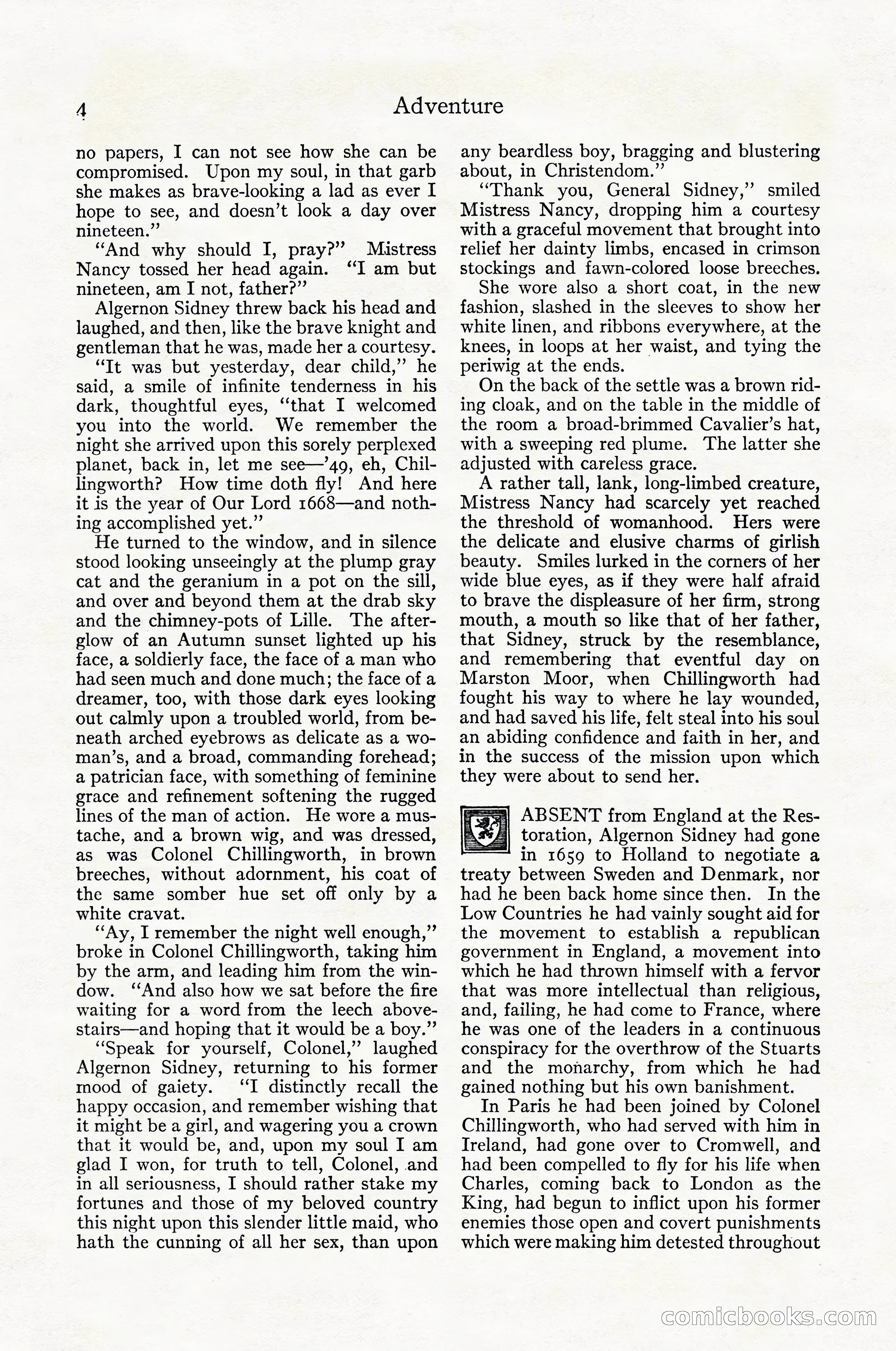 Adventure Magazine Cover, April 1916 — page 6 of 228