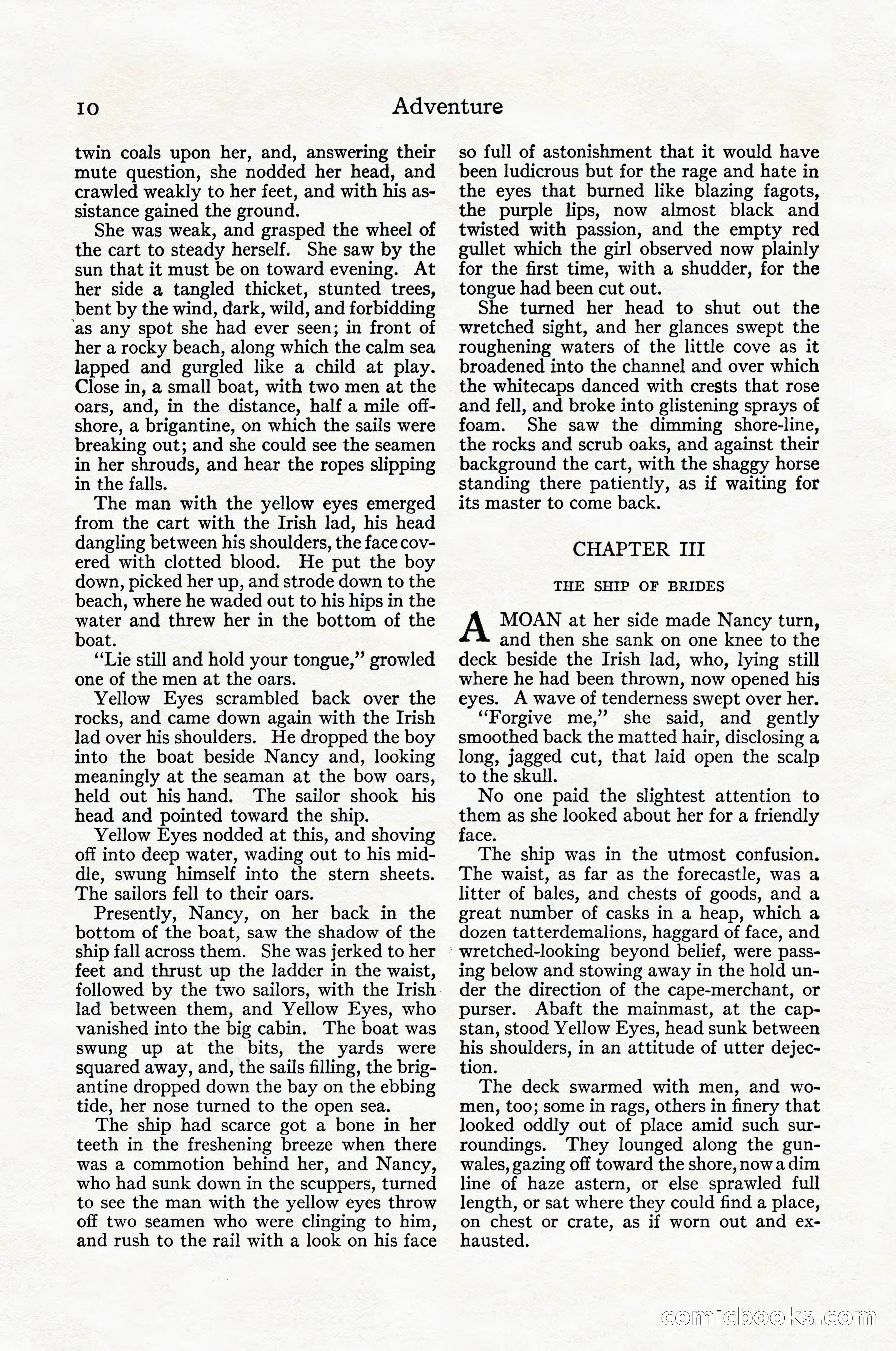 Adventure Magazine Cover, April 1916 — page 12 of 228