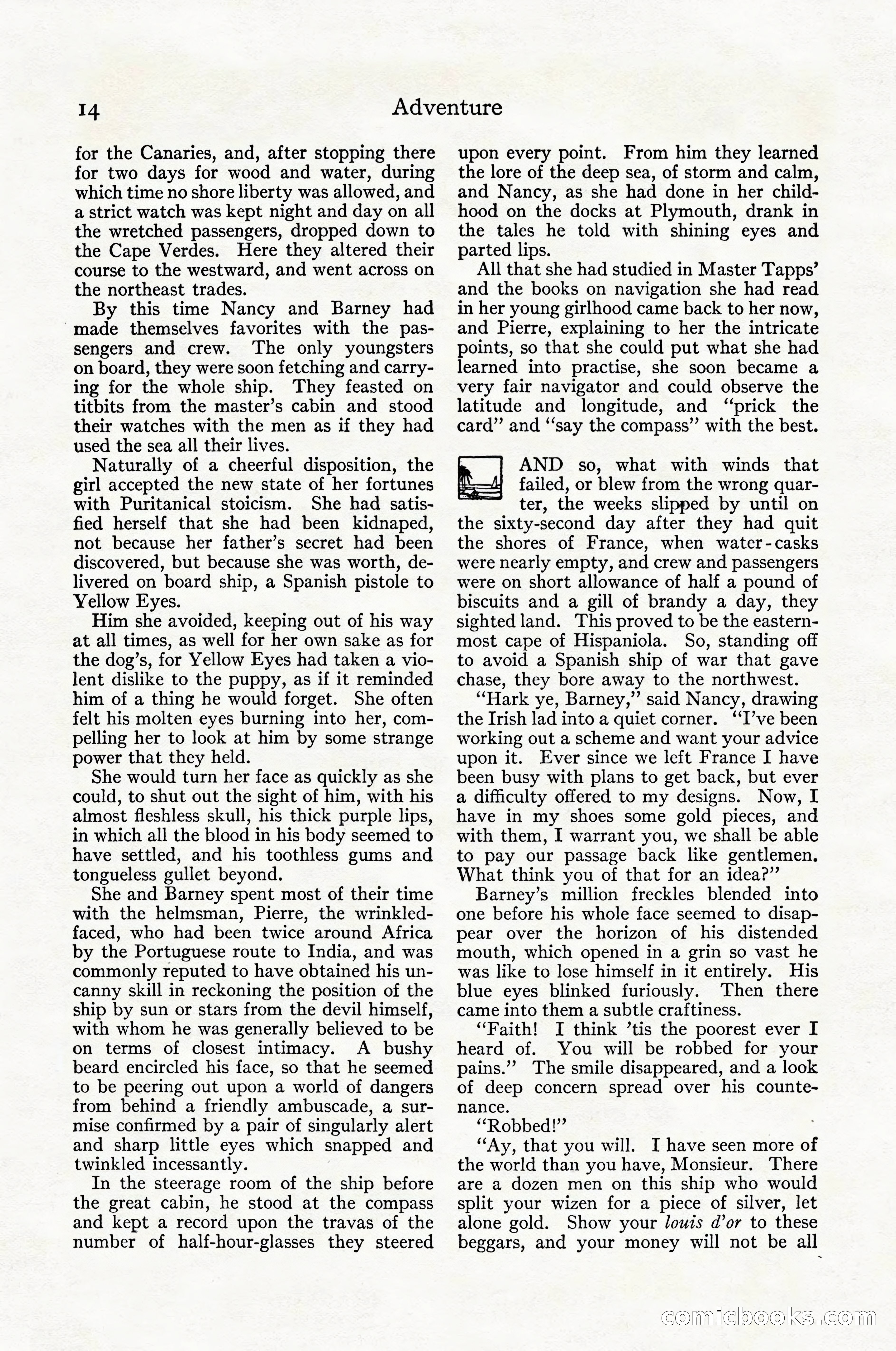 Adventure Magazine Cover, April 1916 — page 16 of 228