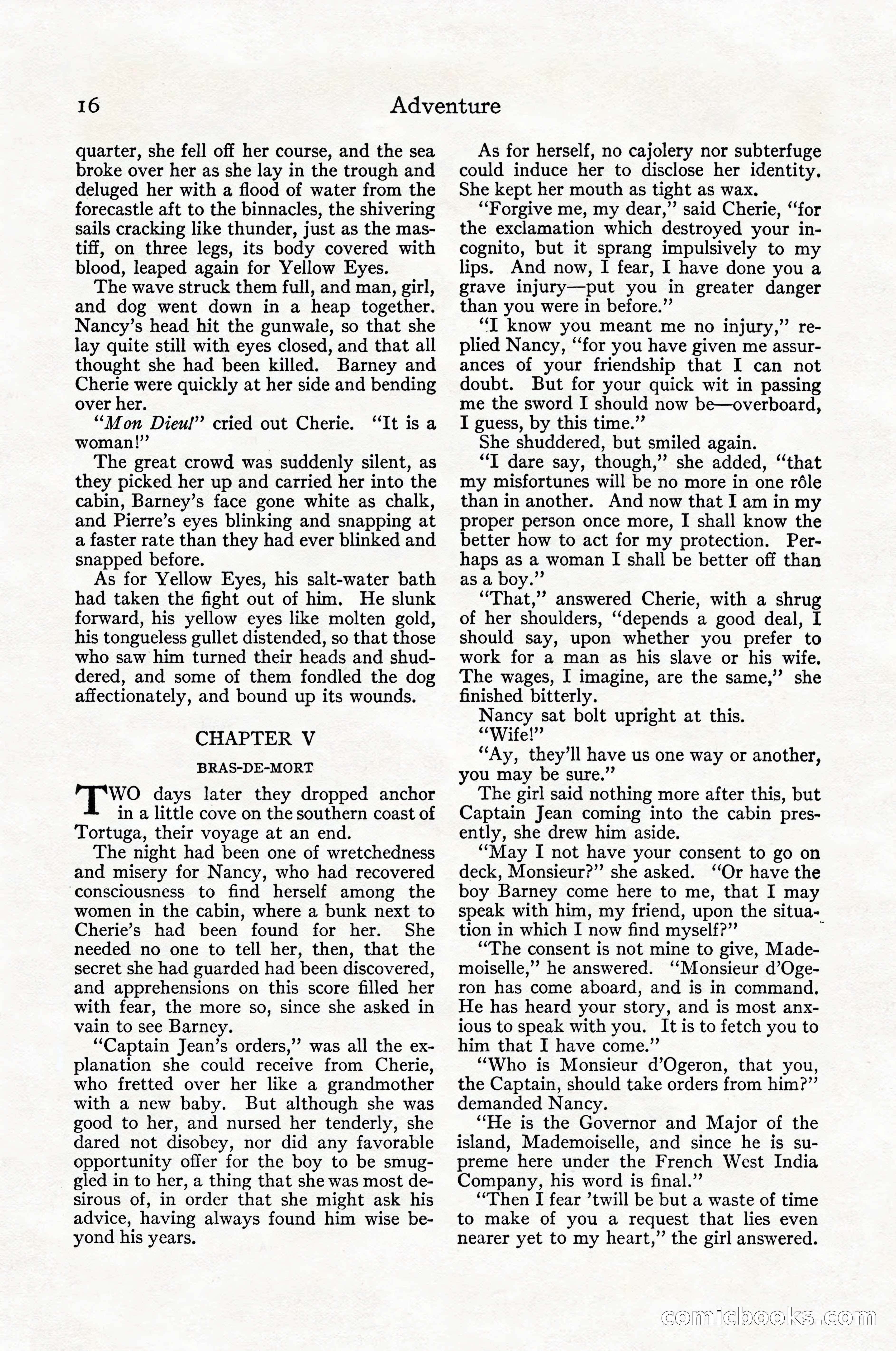 Adventure Magazine Cover, April 1916 — page 18 of 228