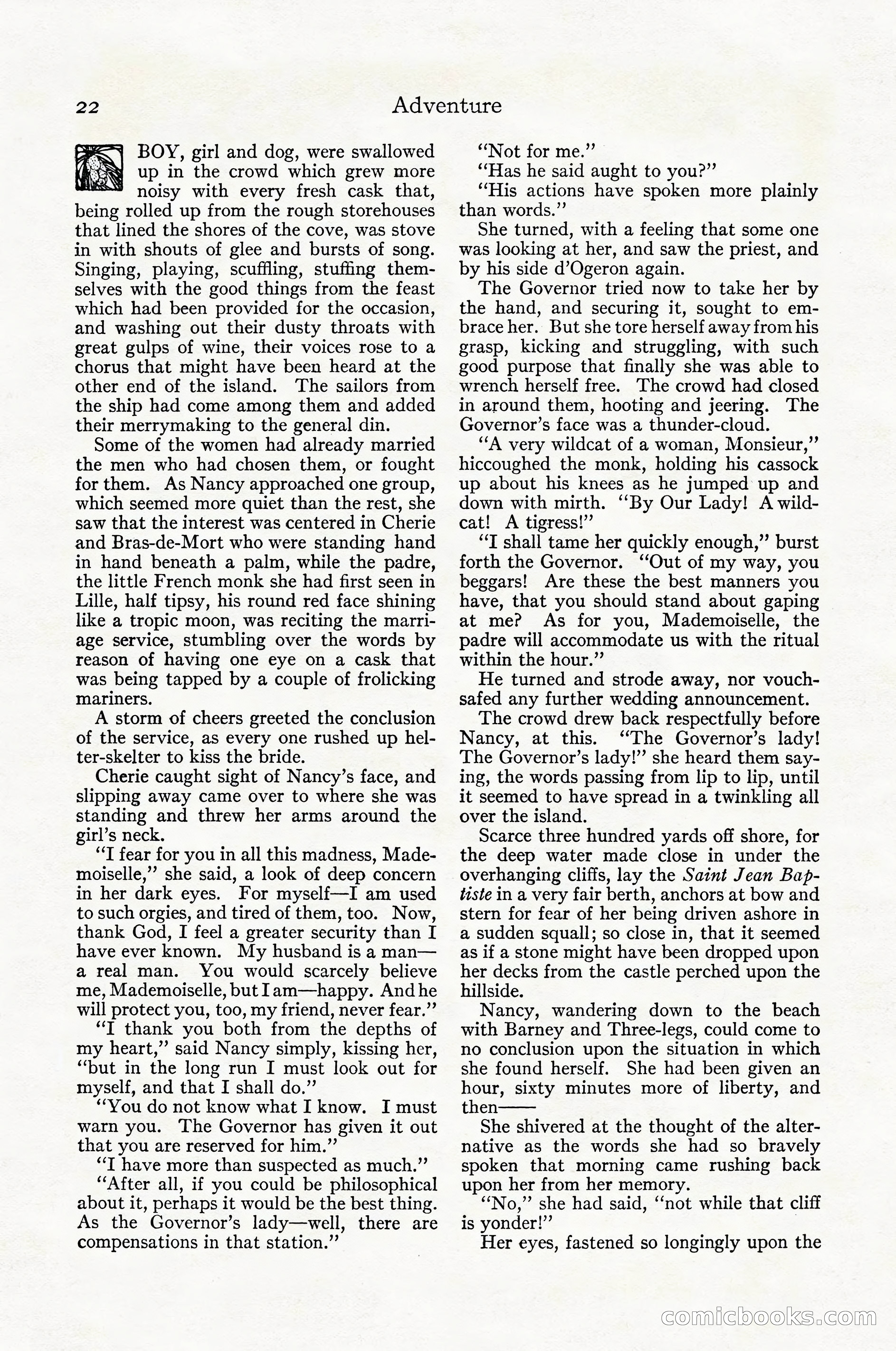 Adventure Magazine Cover, April 1916 — page 24 of 228