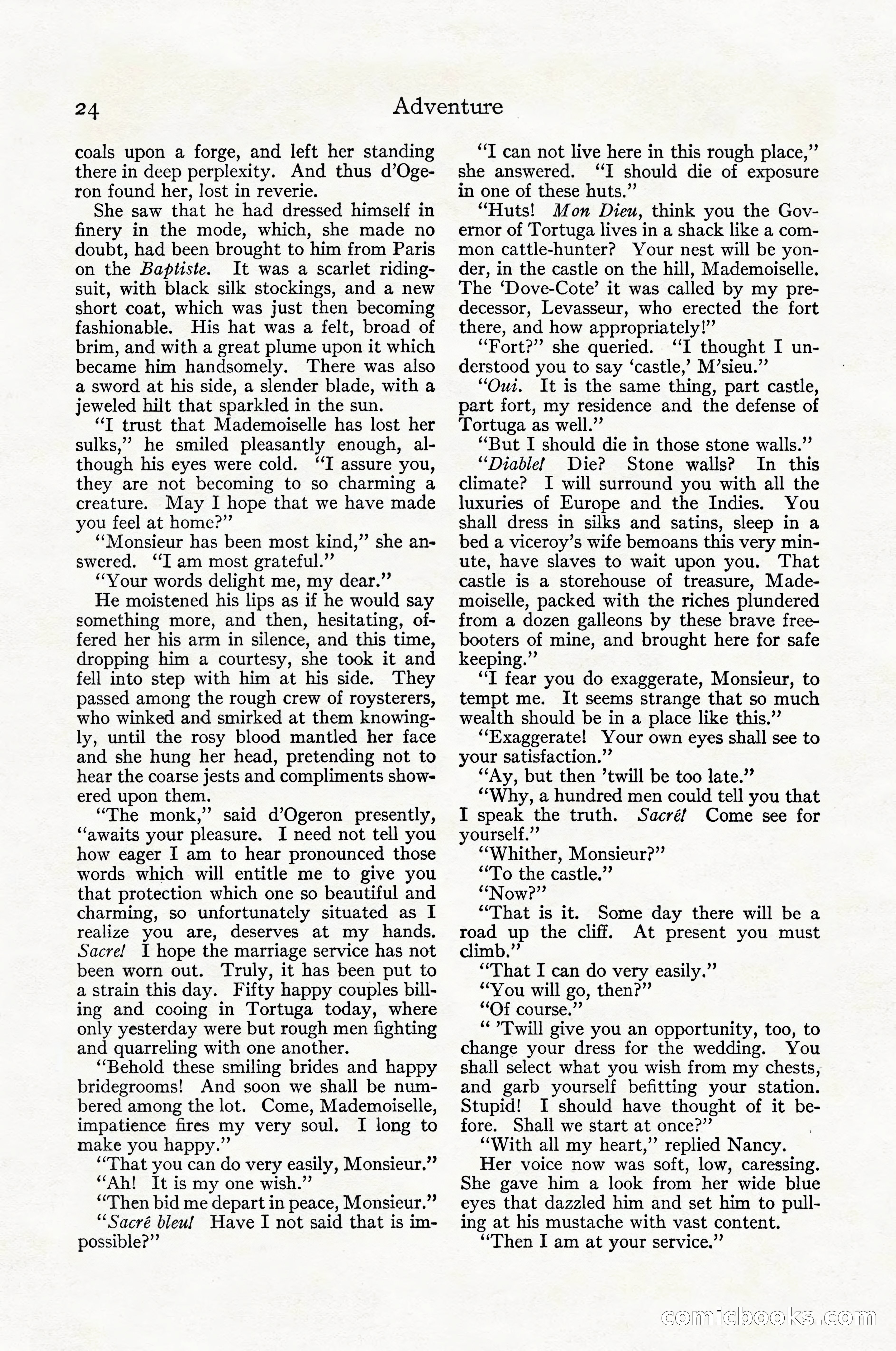 Adventure Magazine Cover, April 1916 — page 26 of 228
