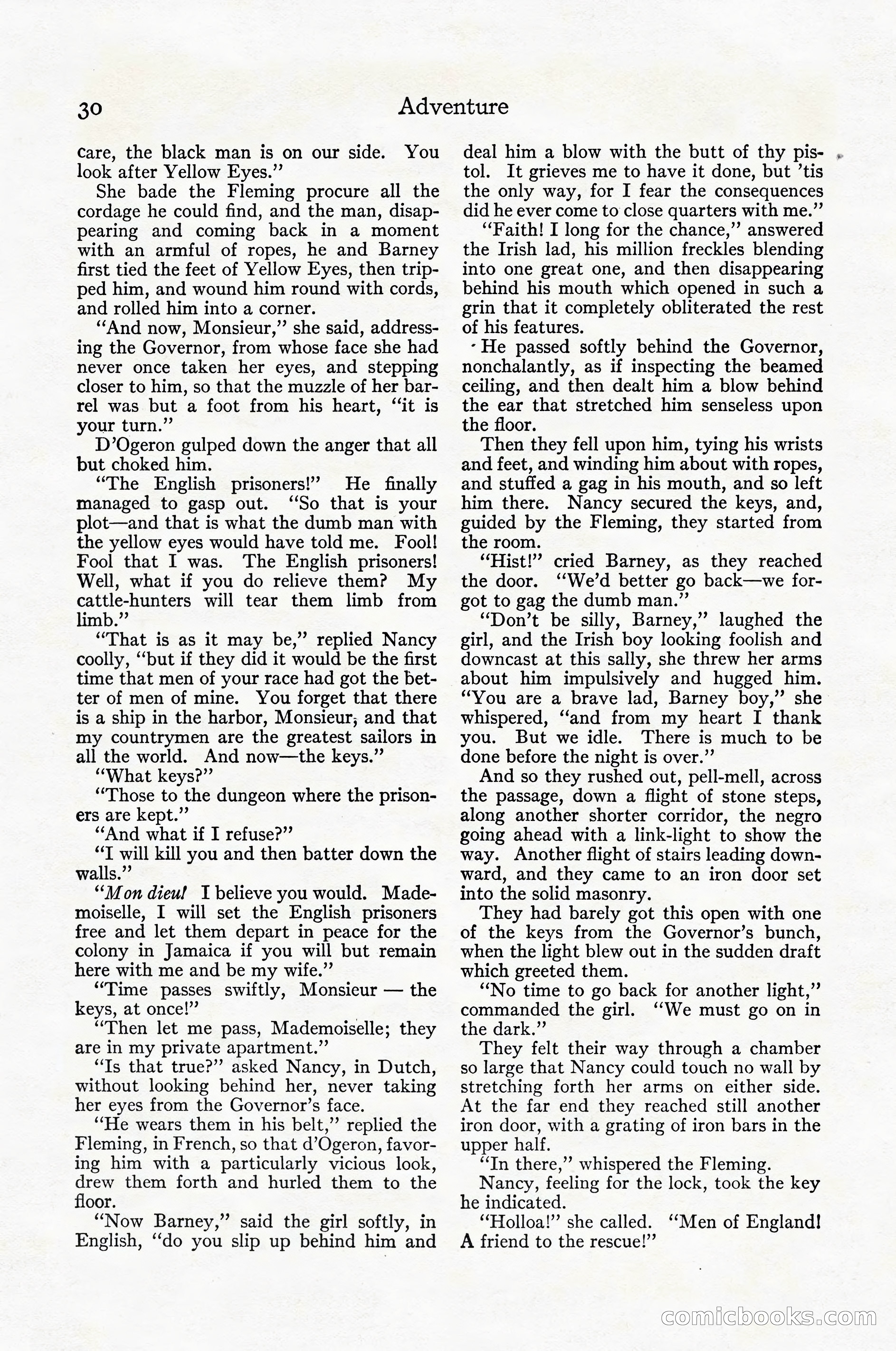Adventure Magazine Cover, April 1916 — page 32 of 228