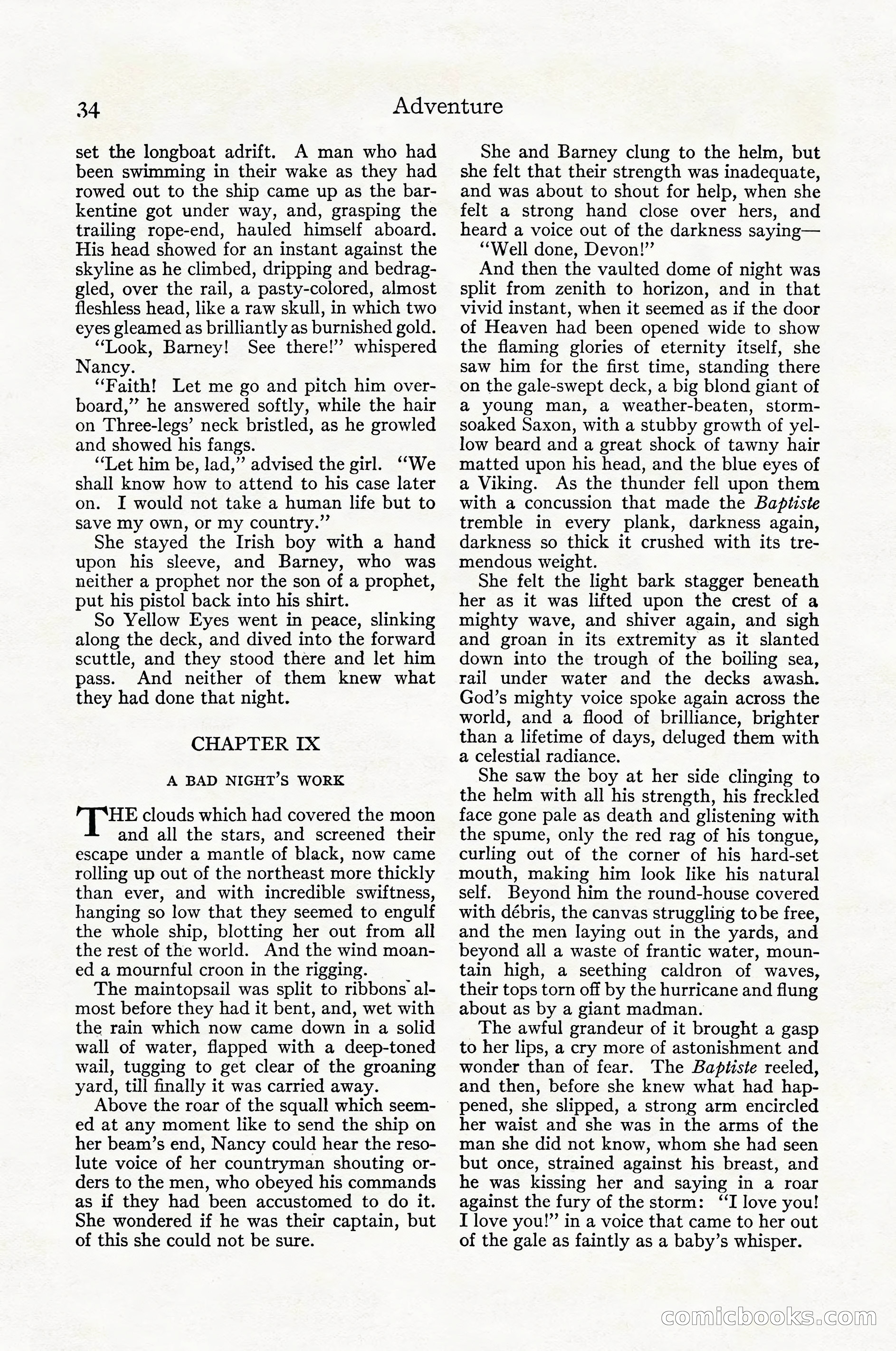 Adventure Magazine Cover, April 1916 — page 36 of 228