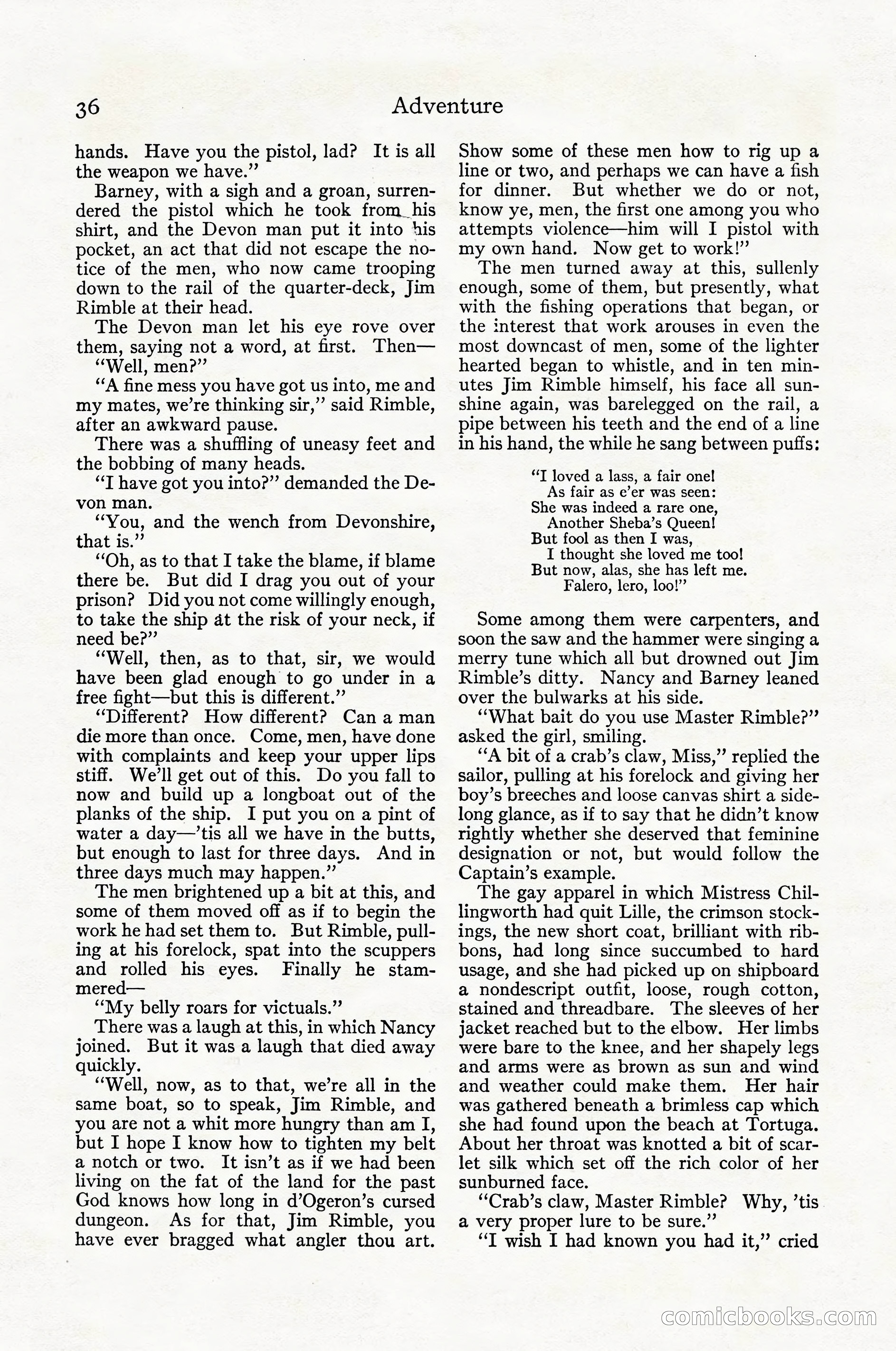 Adventure Magazine Cover, April 1916 — page 38 of 228