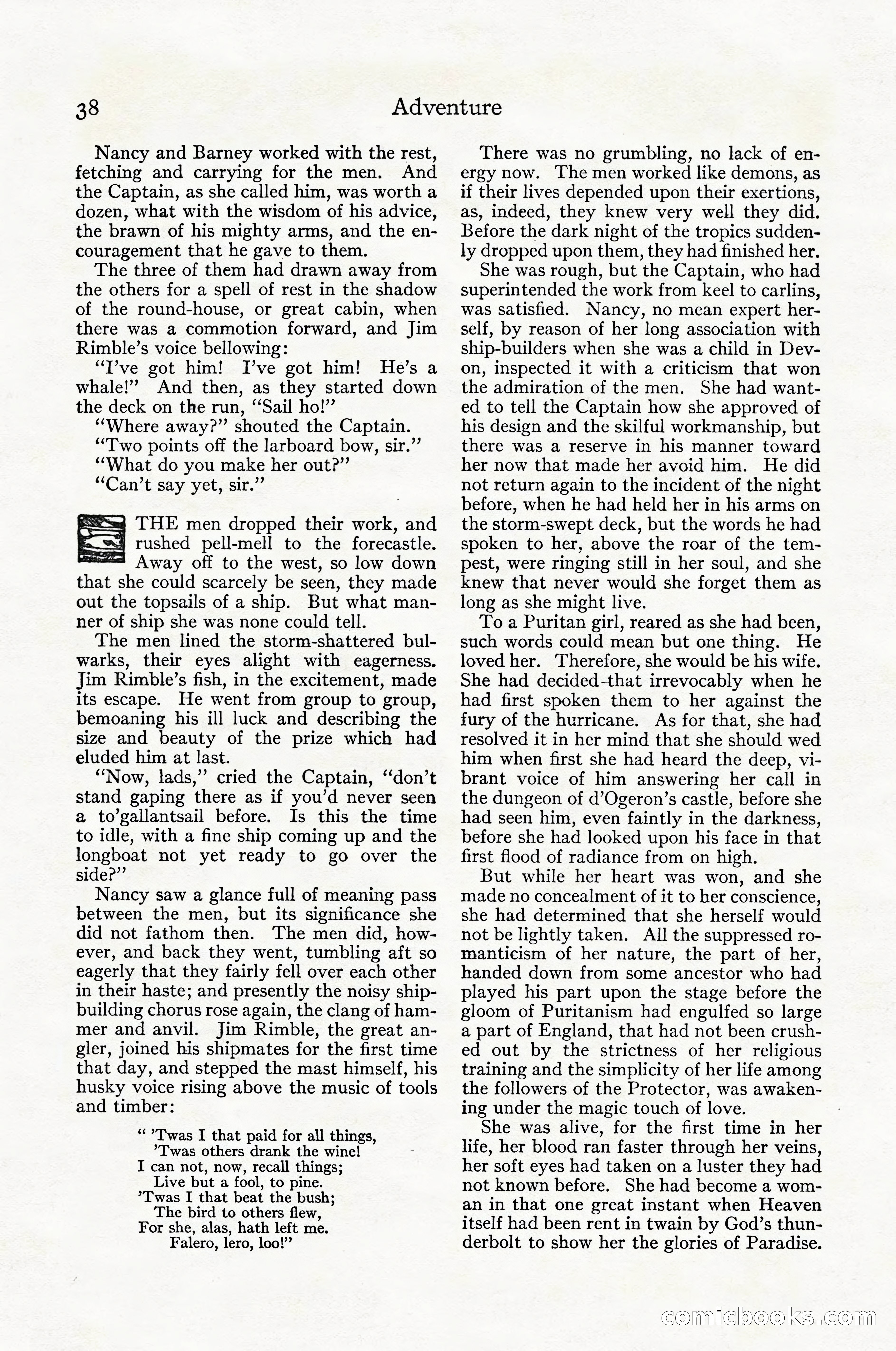 Adventure Magazine Cover, April 1916 — page 40 of 228