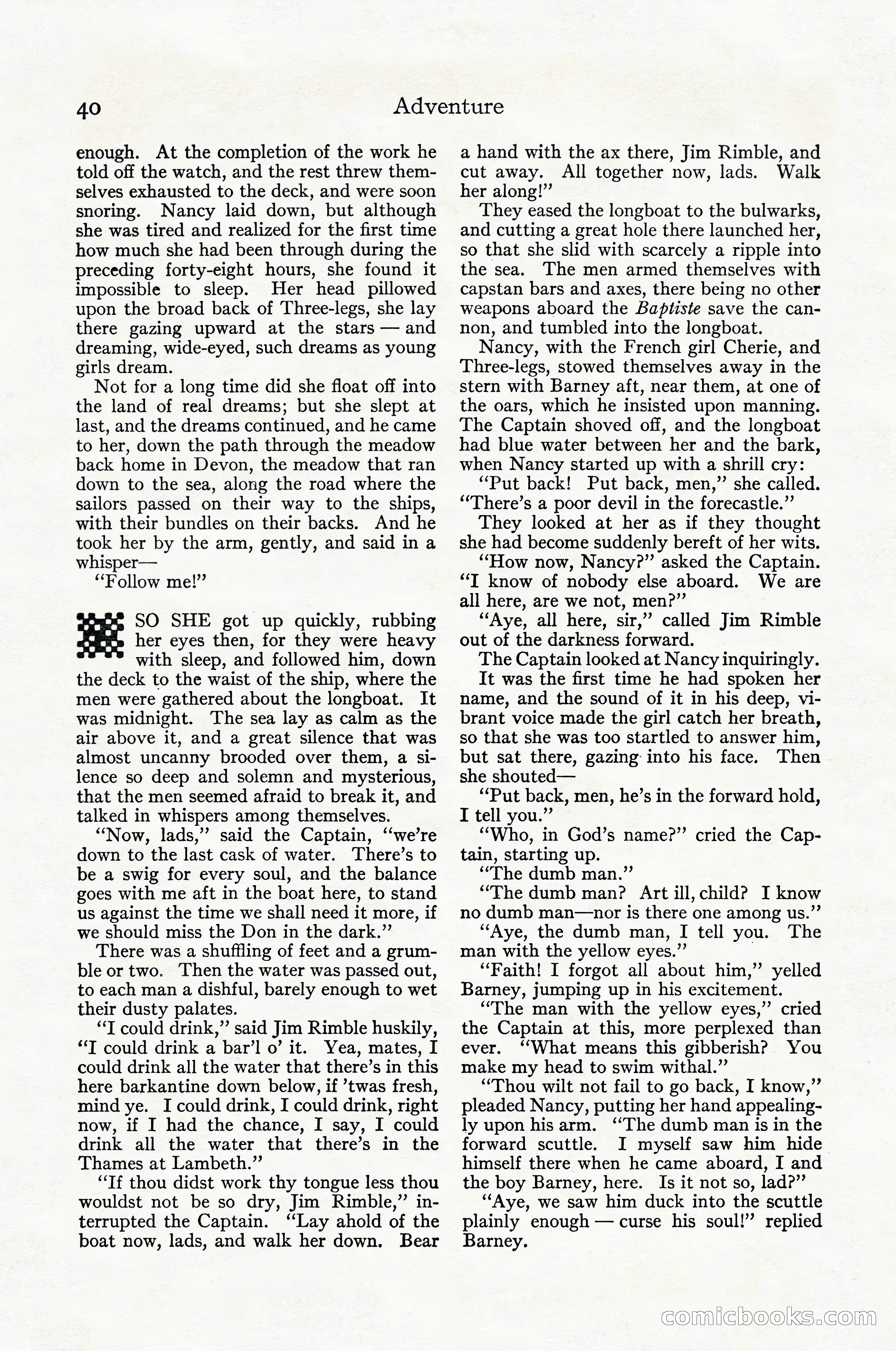 Adventure Magazine Cover, April 1916 — page 42 of 228