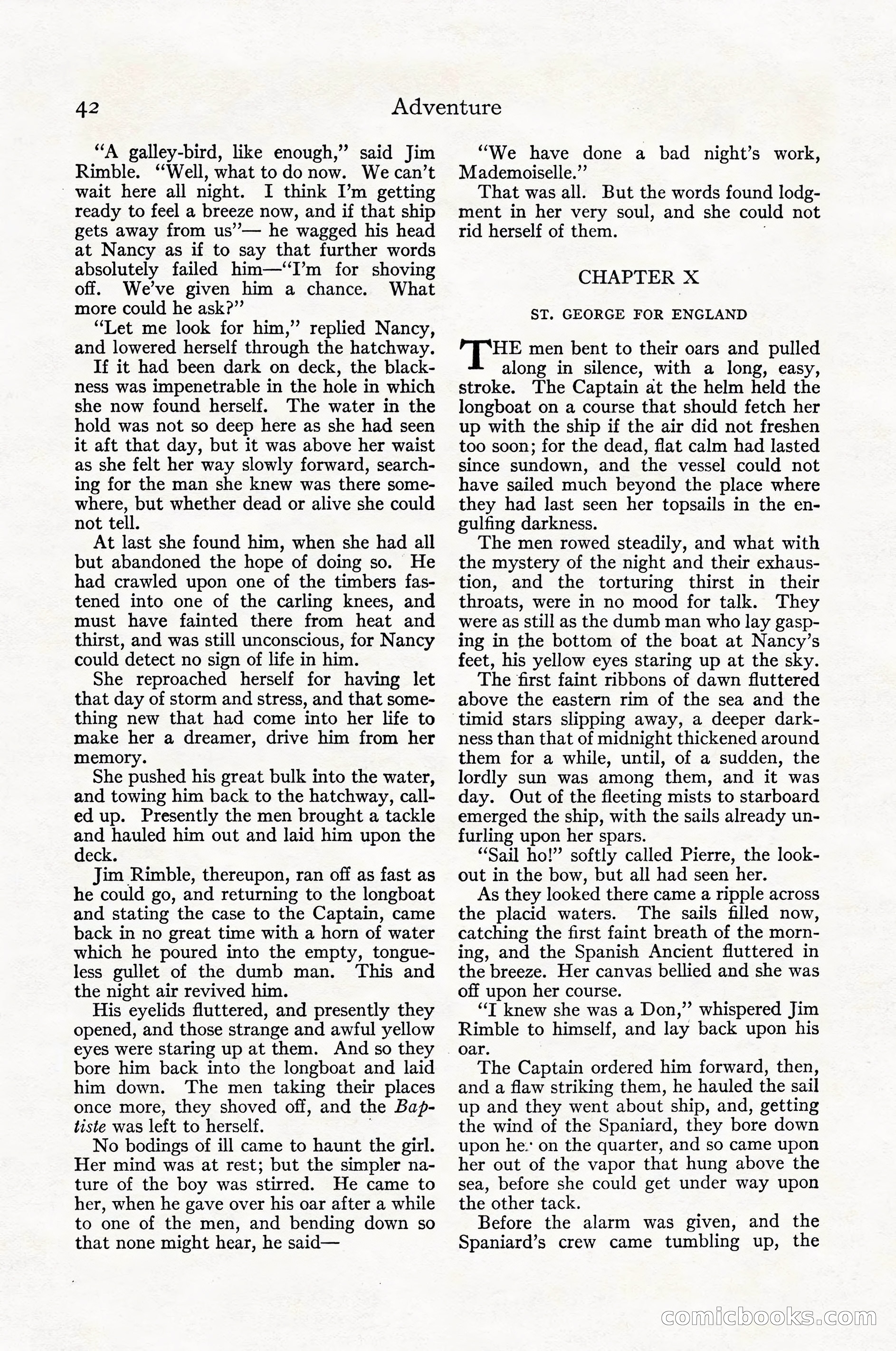 Adventure Magazine Cover, April 1916 — page 44 of 228