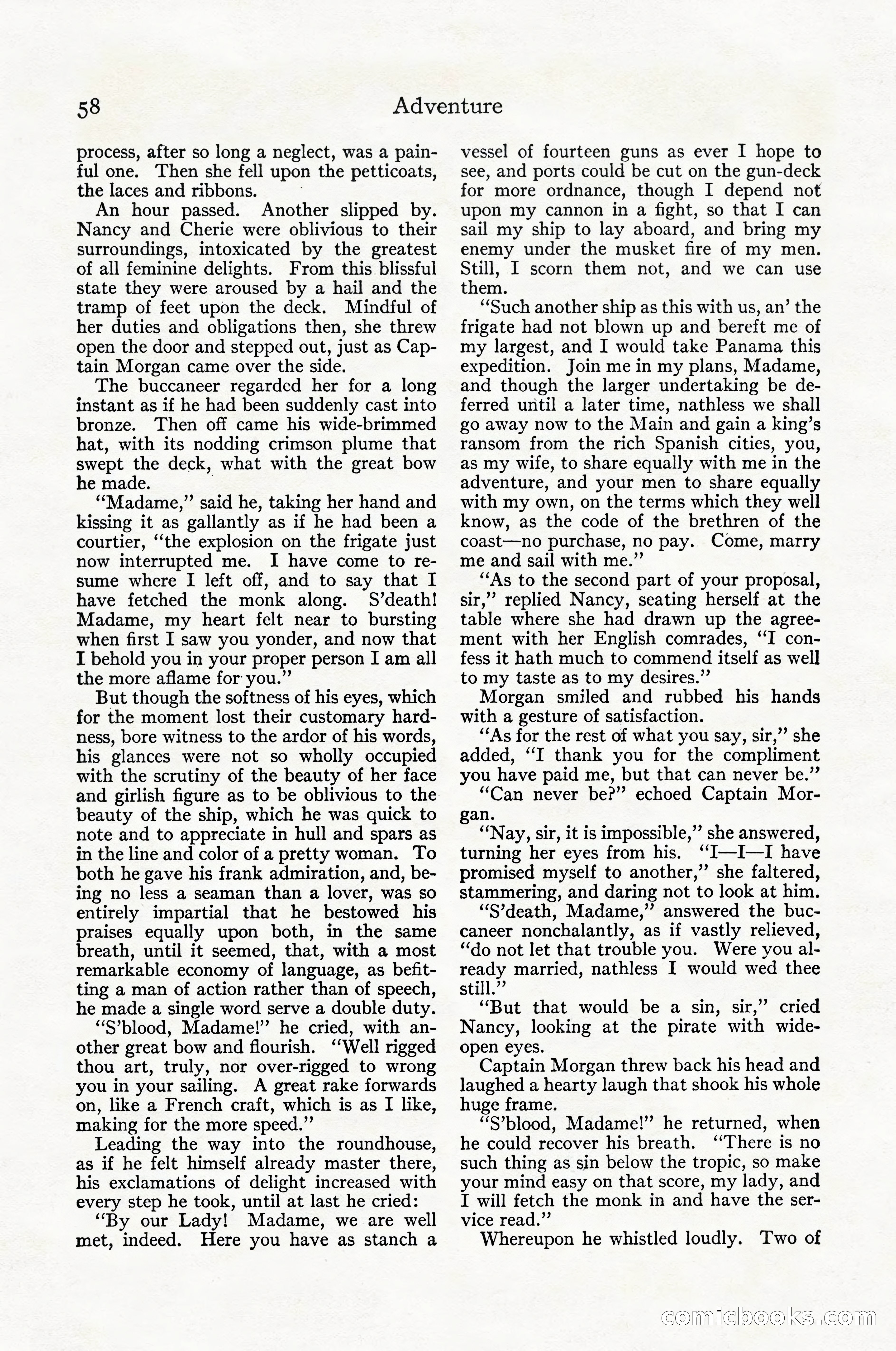 Adventure Magazine Cover, April 1916 — page 60 of 228