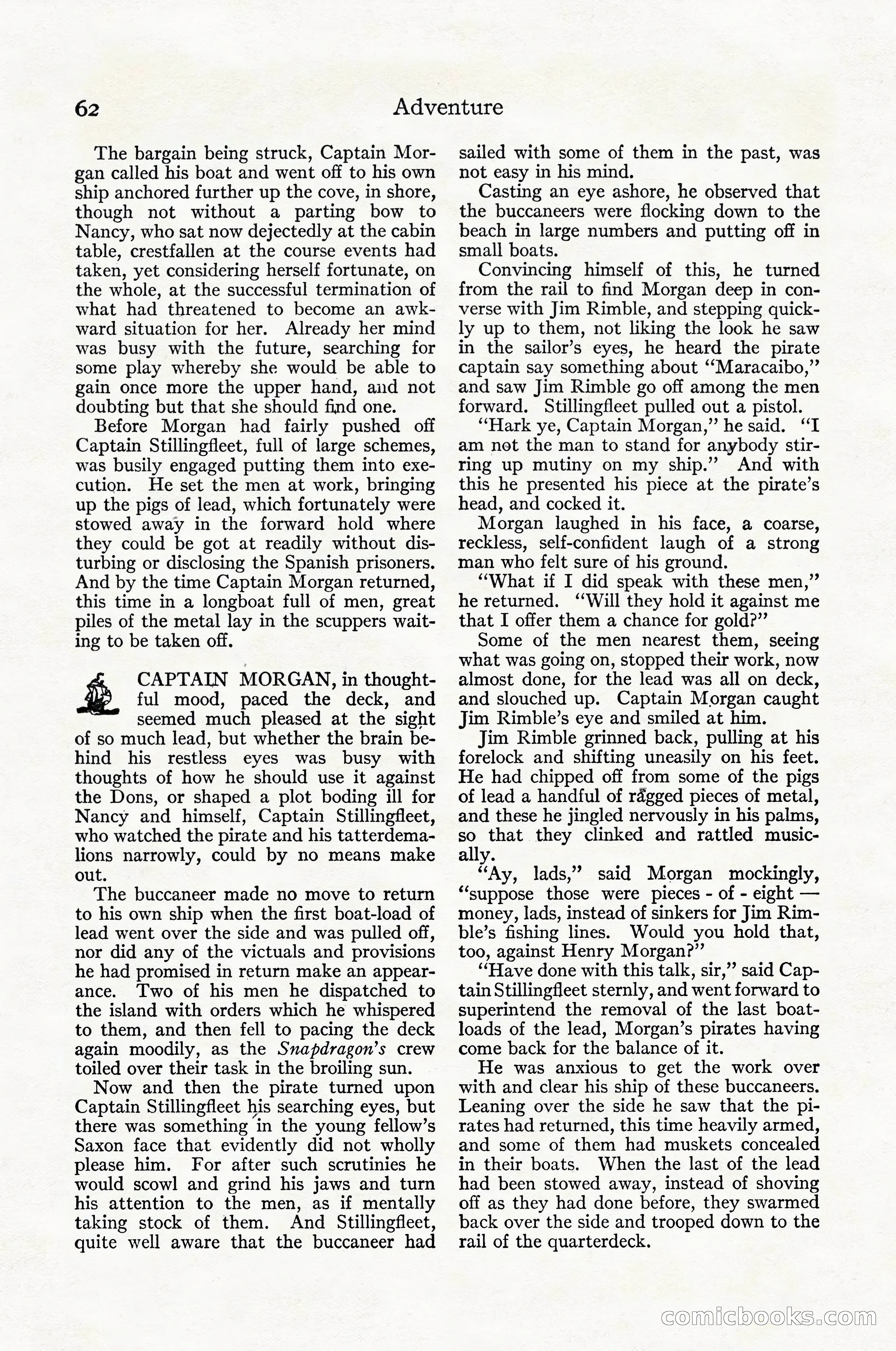 Adventure Magazine Cover, April 1916 — page 64 of 228