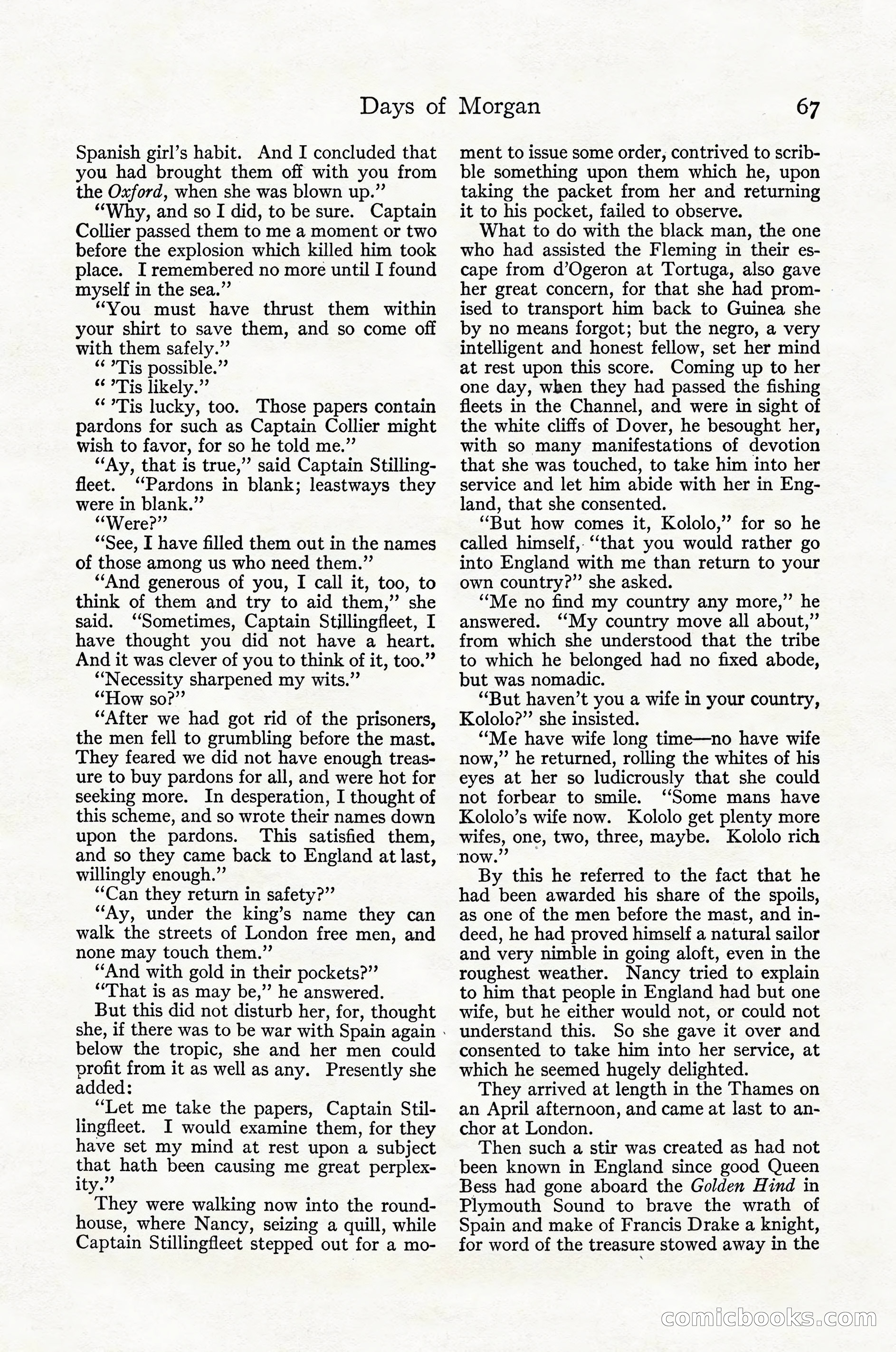 Adventure Magazine Cover, April 1916 — page 69 of 228
