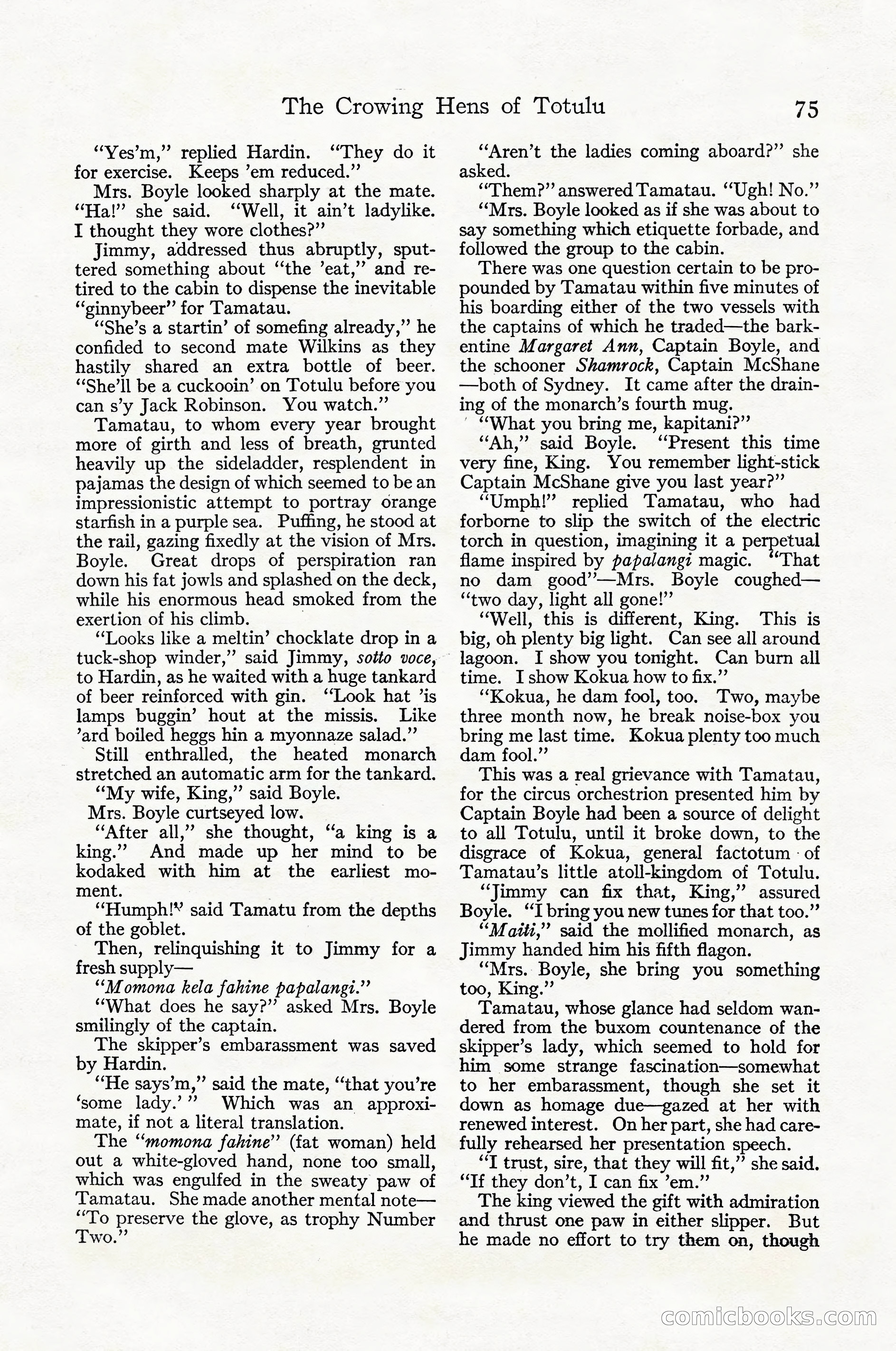 Adventure Magazine Cover, April 1916 — page 77 of 228