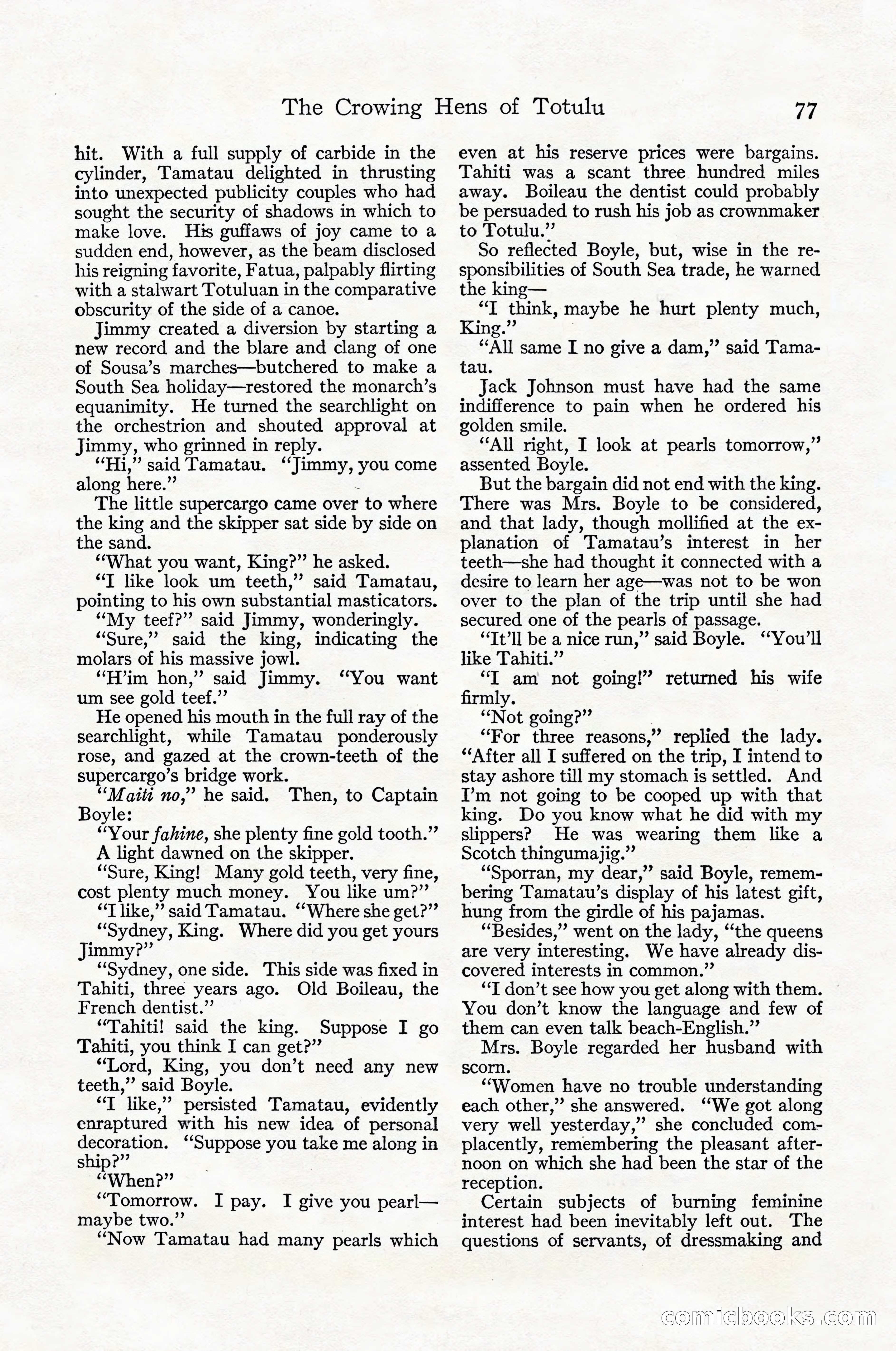 Adventure Magazine Cover, April 1916 — page 79 of 228