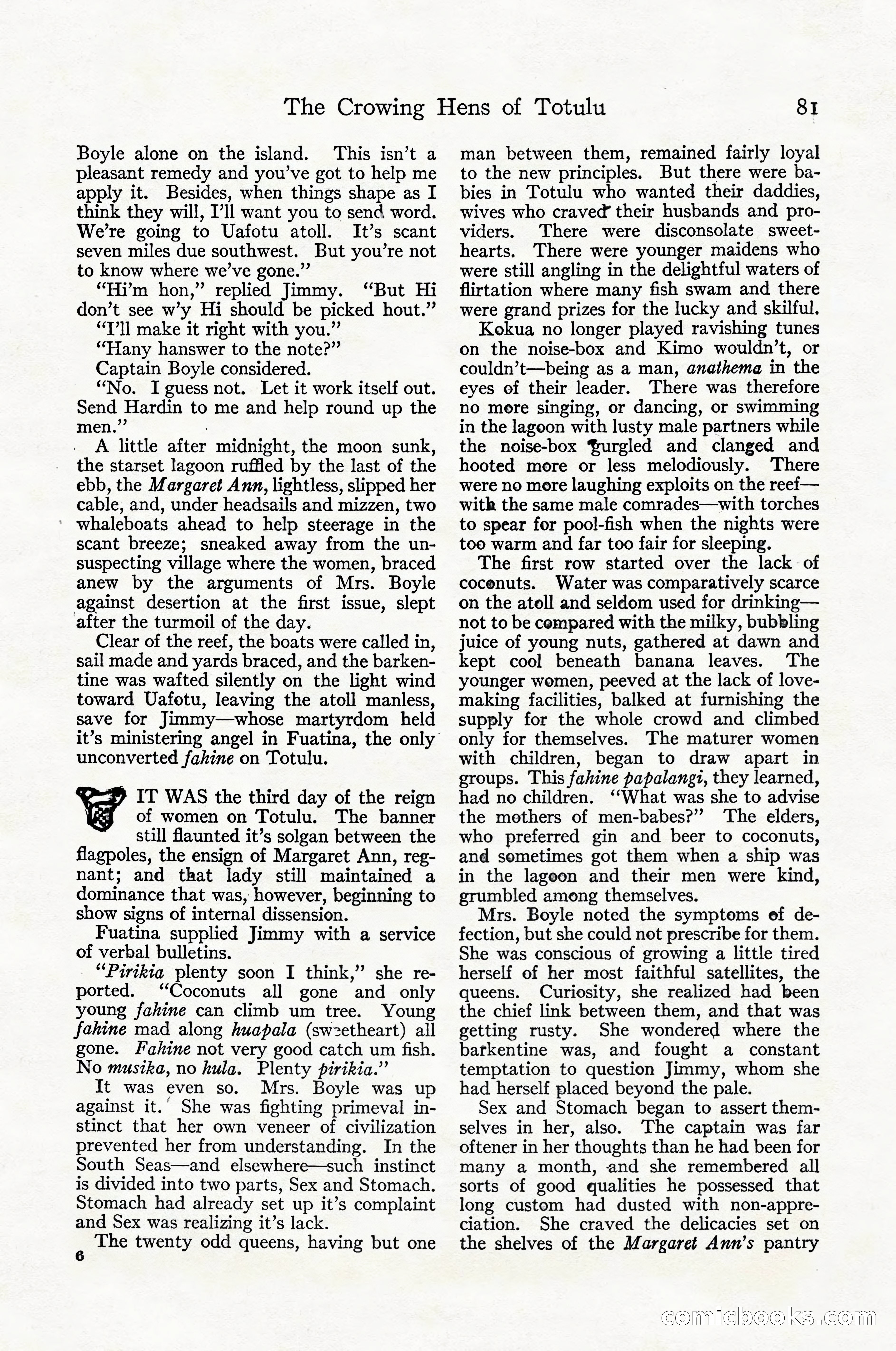 Adventure Magazine Cover, April 1916 — page 83 of 228
