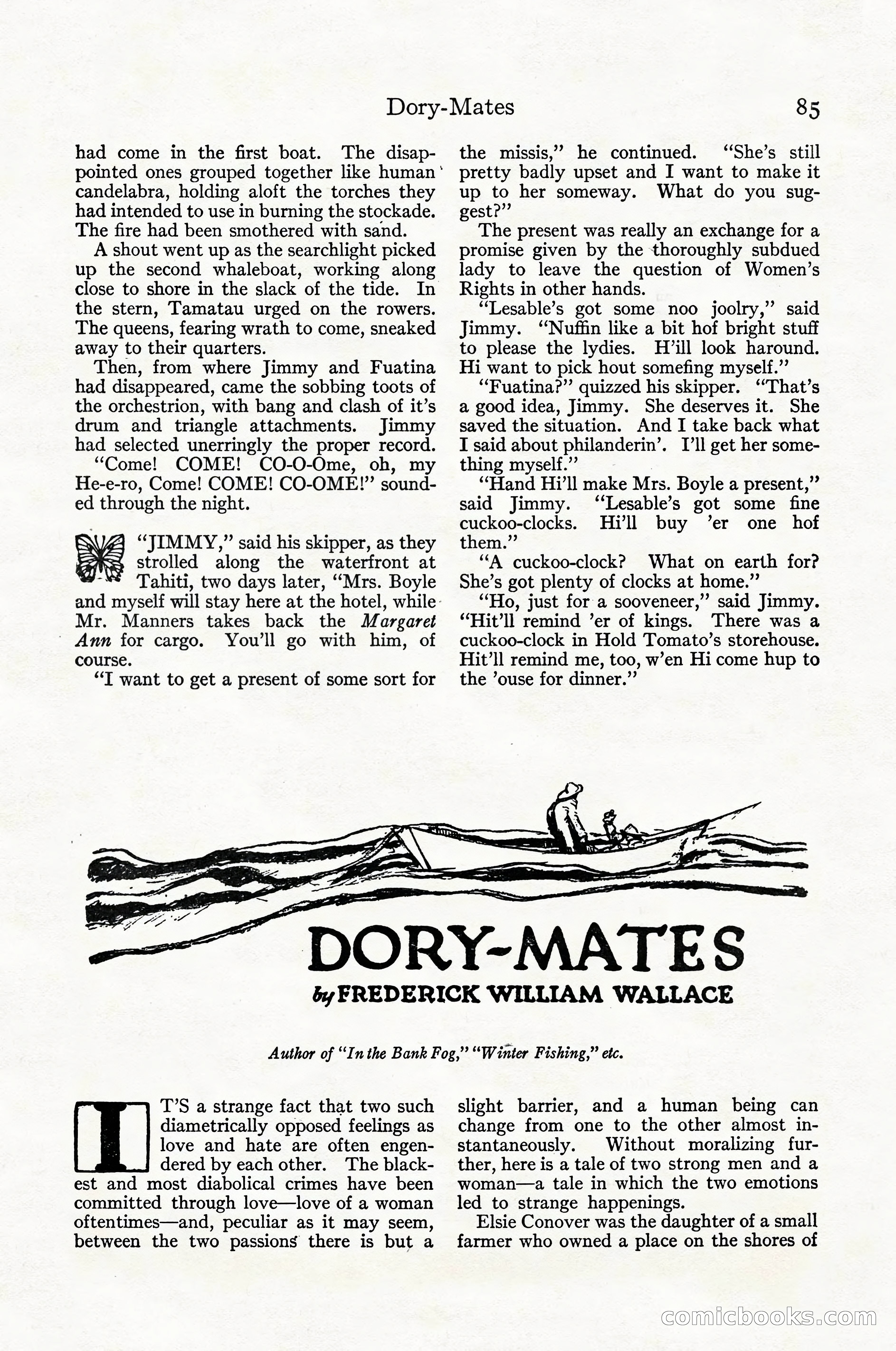 Adventure Magazine Cover, April 1916 — page 87 of 228