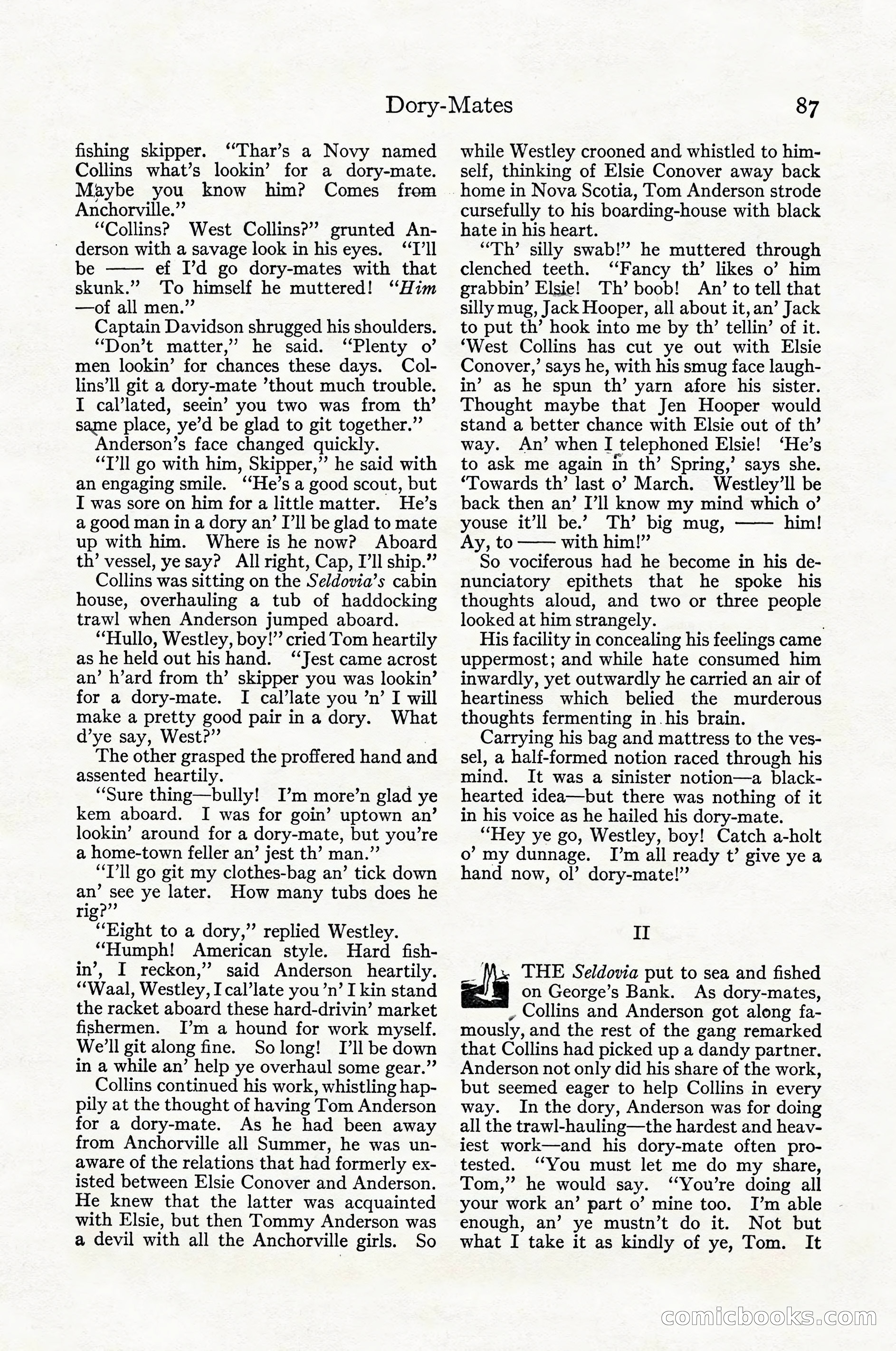 Adventure Magazine Cover, April 1916 — page 89 of 228