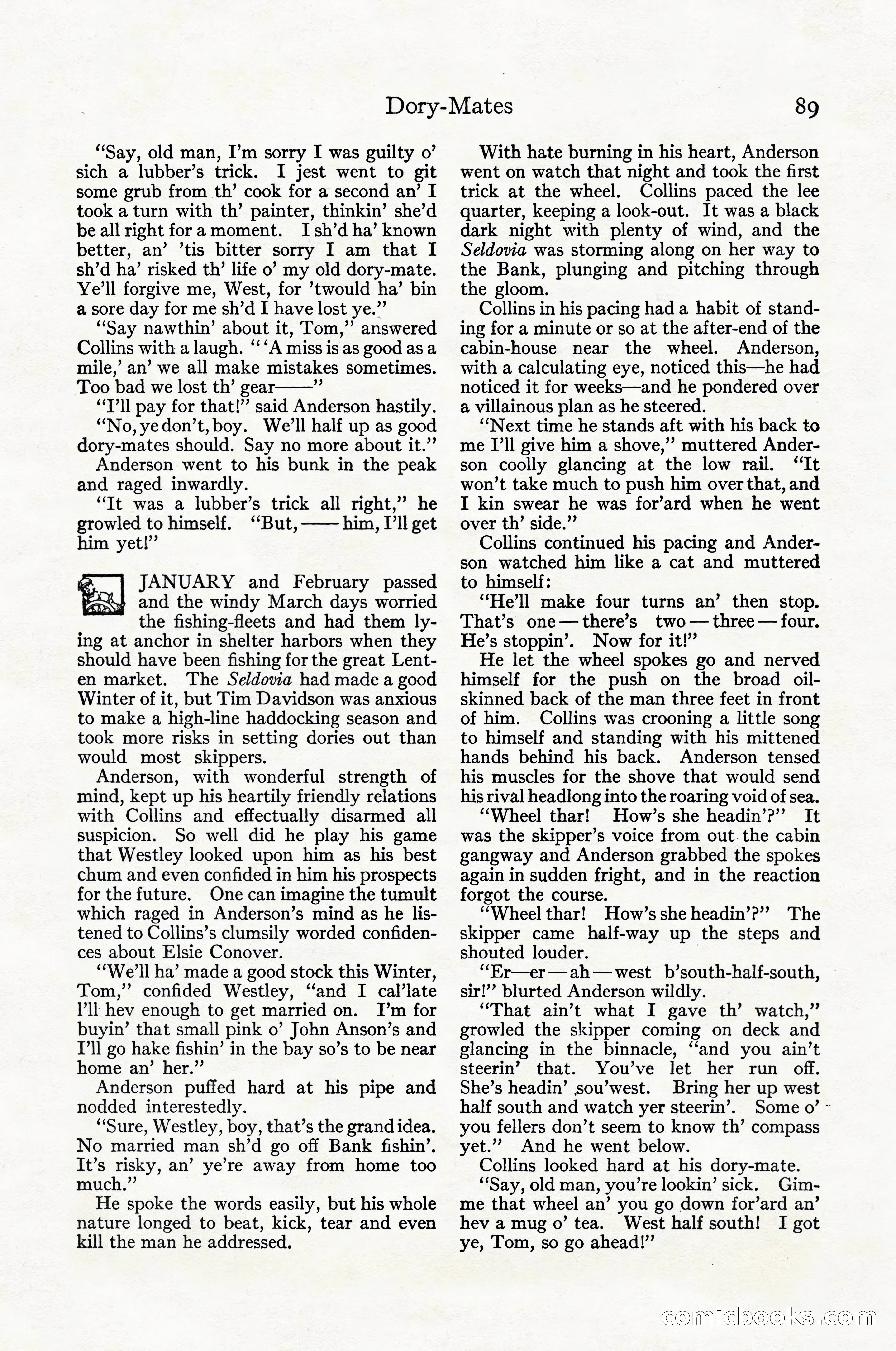 Adventure Magazine Cover, April 1916 — page 91 of 228