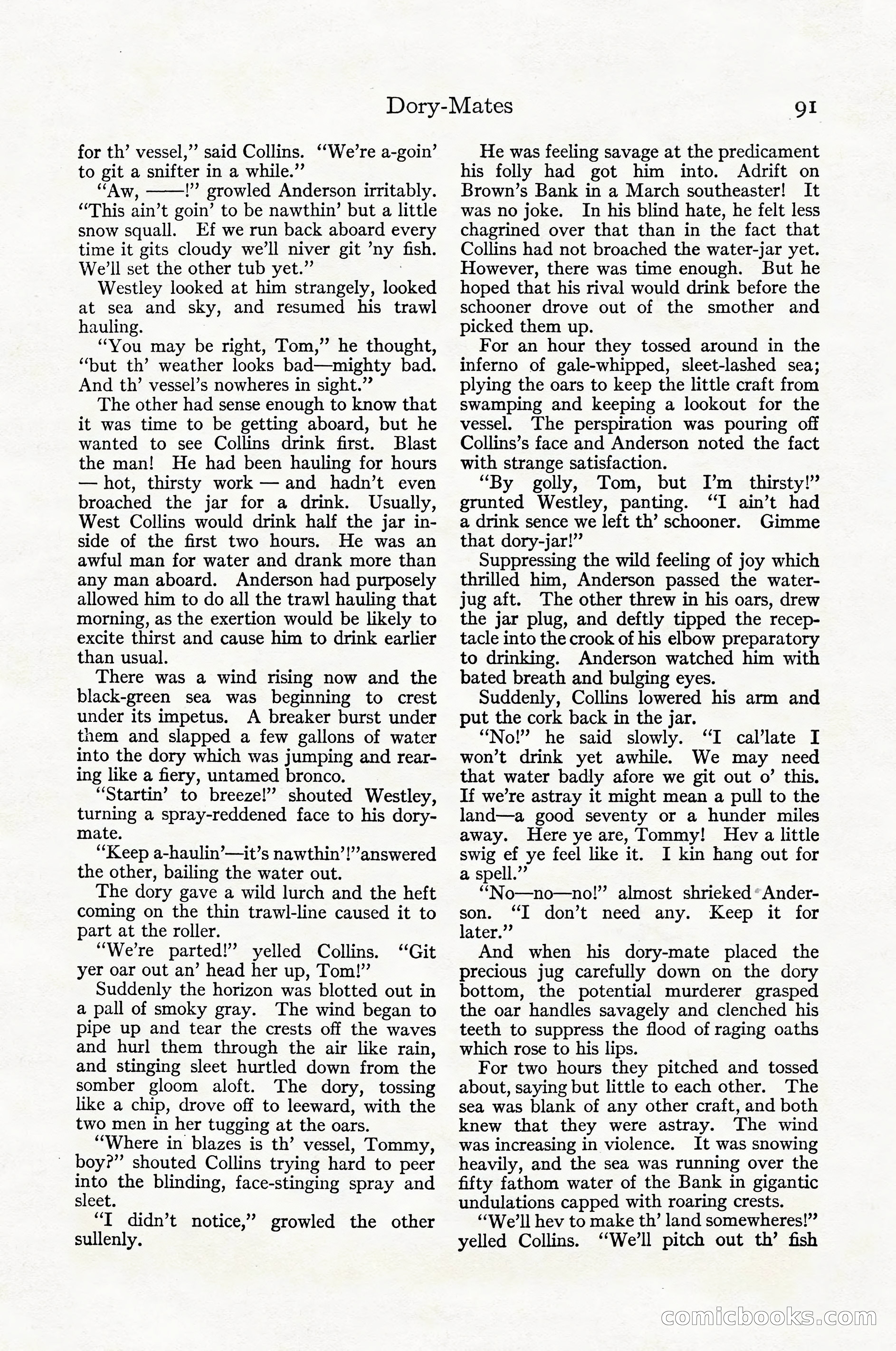 Adventure Magazine Cover, April 1916 — page 93 of 228