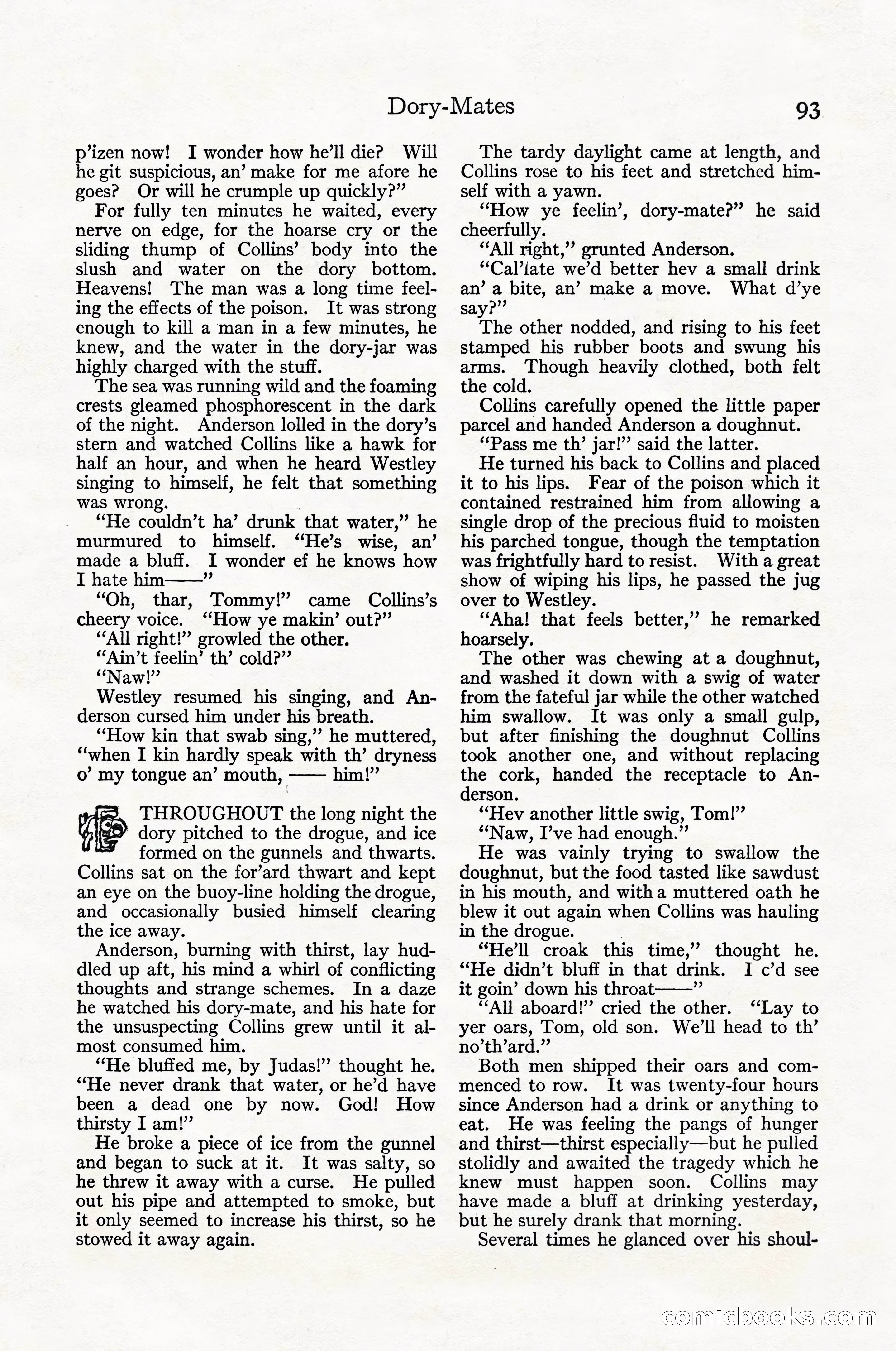 Adventure Magazine Cover, April 1916 — page 95 of 228